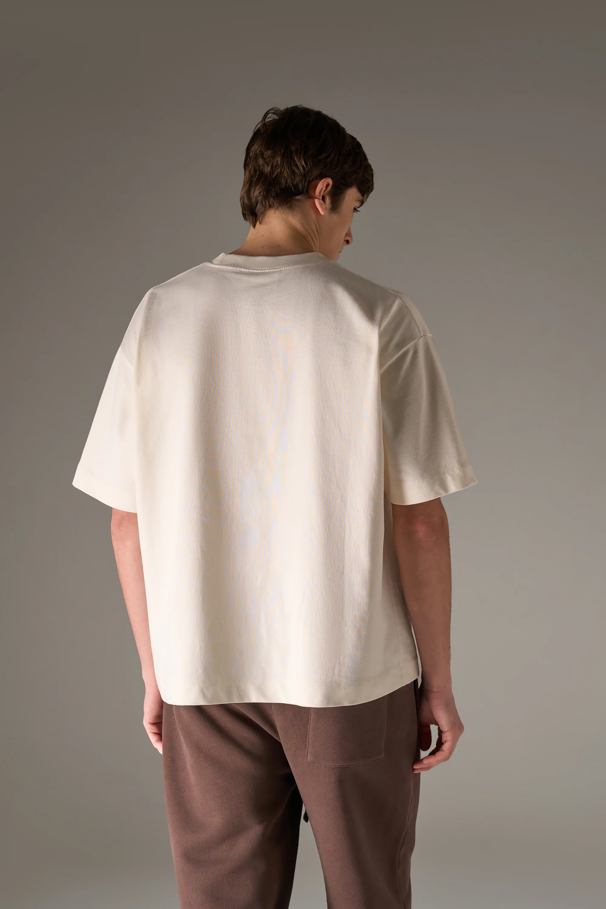APPLIQUE MONOGRAM EMBLEM T-SHIRT - OFF WHITE - Image 4