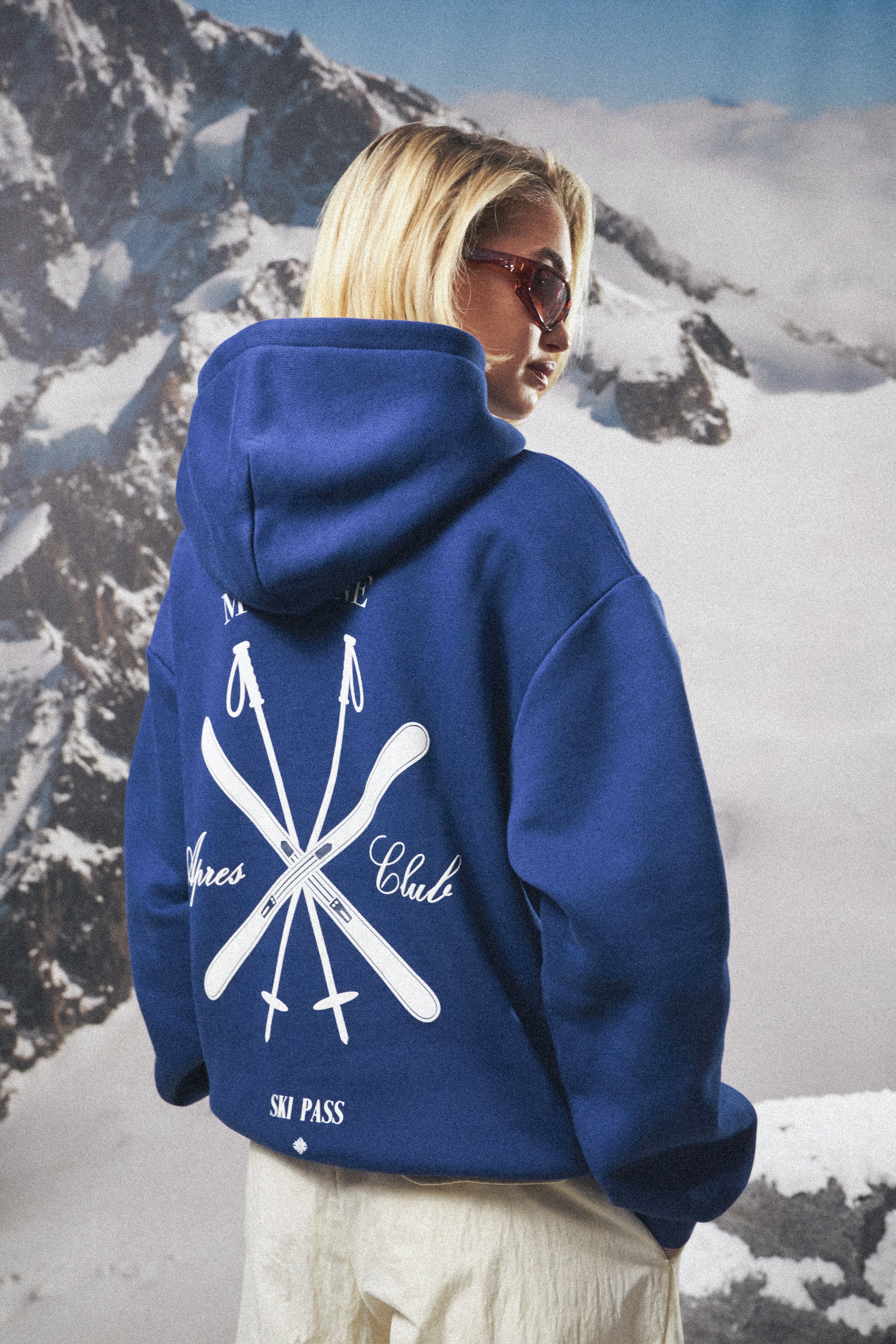 APRES GRAPHIC OVERSIZED HOODIE - DARK NAVY - Image 2
