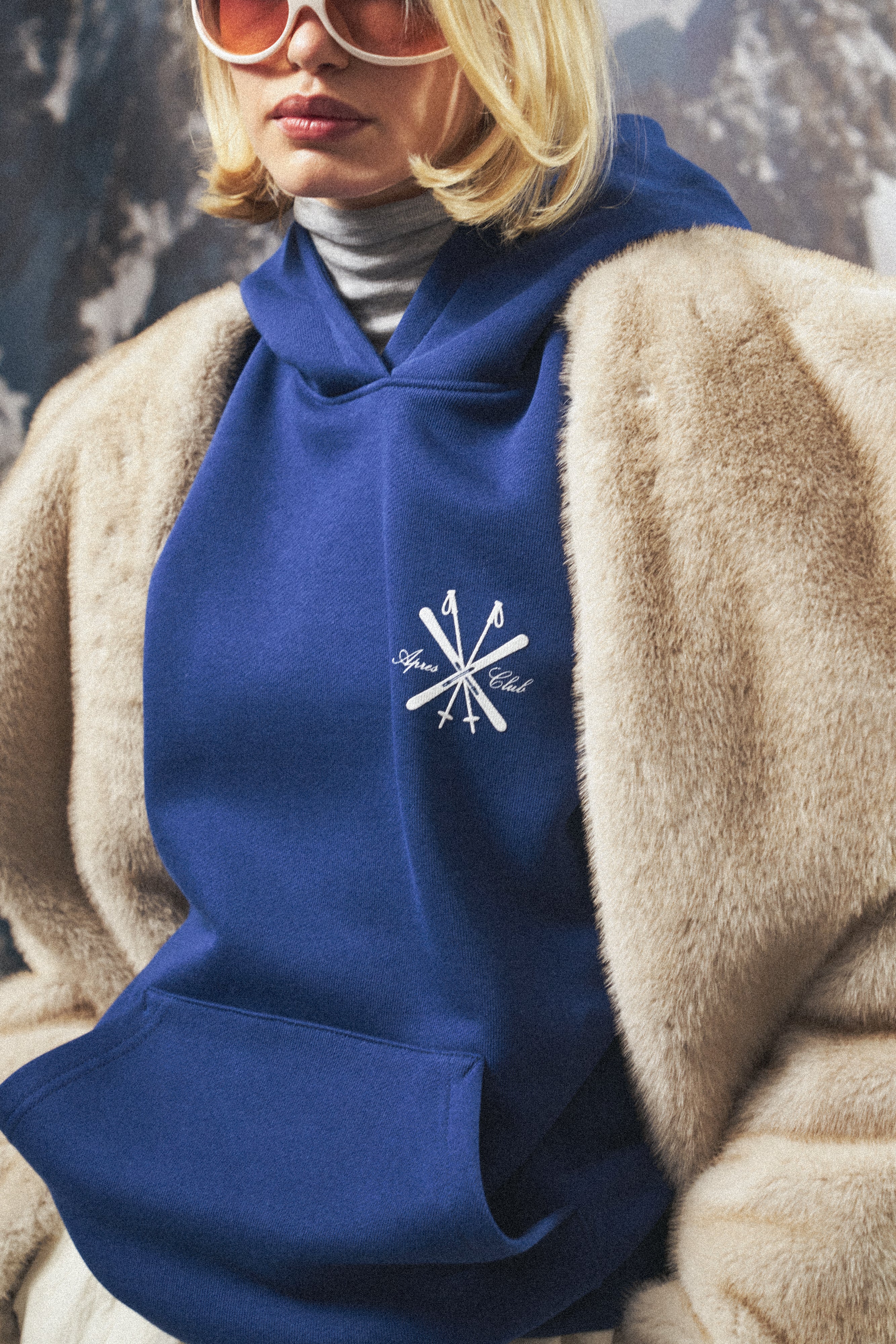 APRES GRAPHIC OVERSIZED HOODIE - DARK NAVY - Image 5