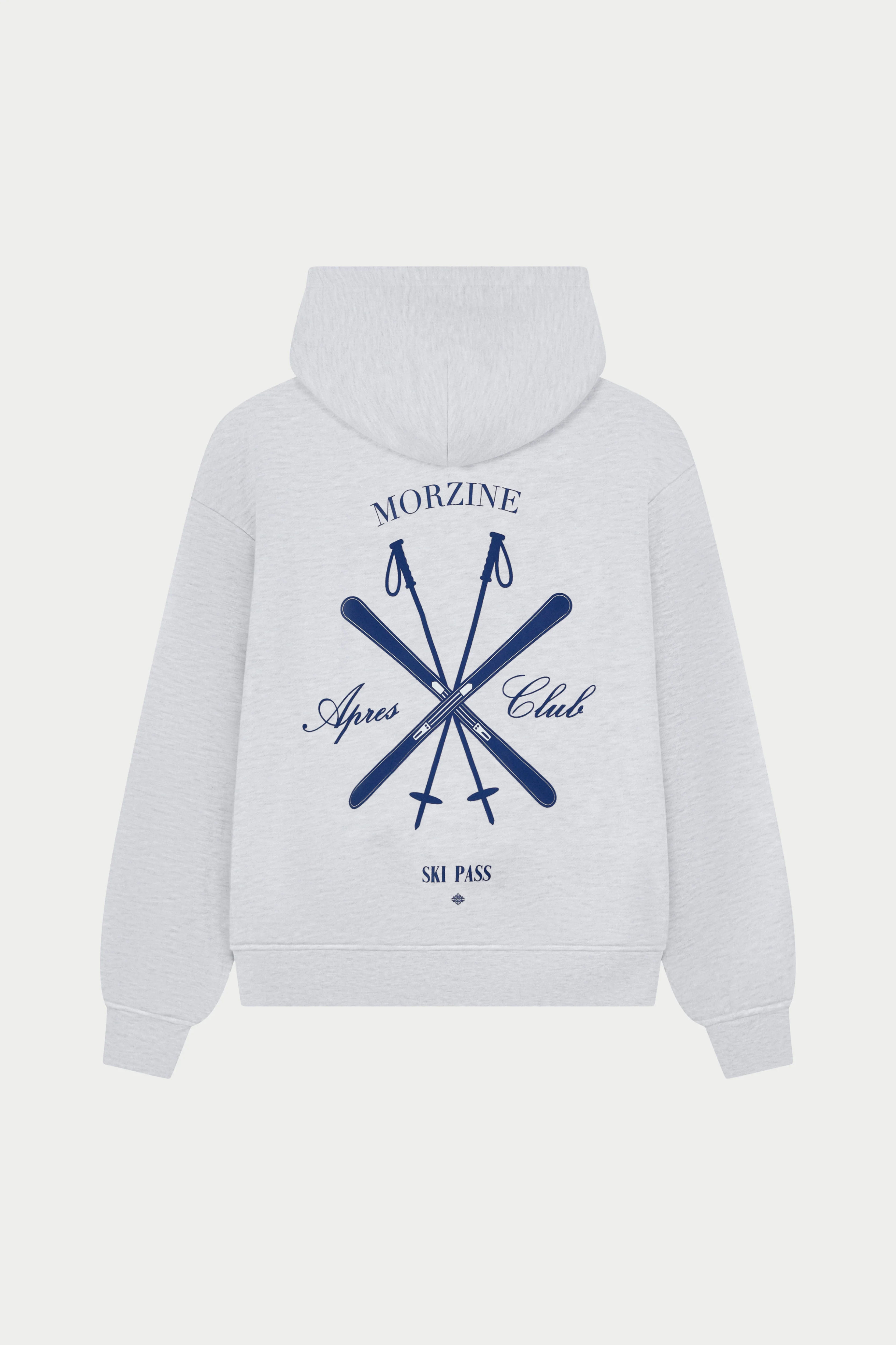 APRES GRAPHIC OVERSIZED HOODIE - GREY MARL - Image 7