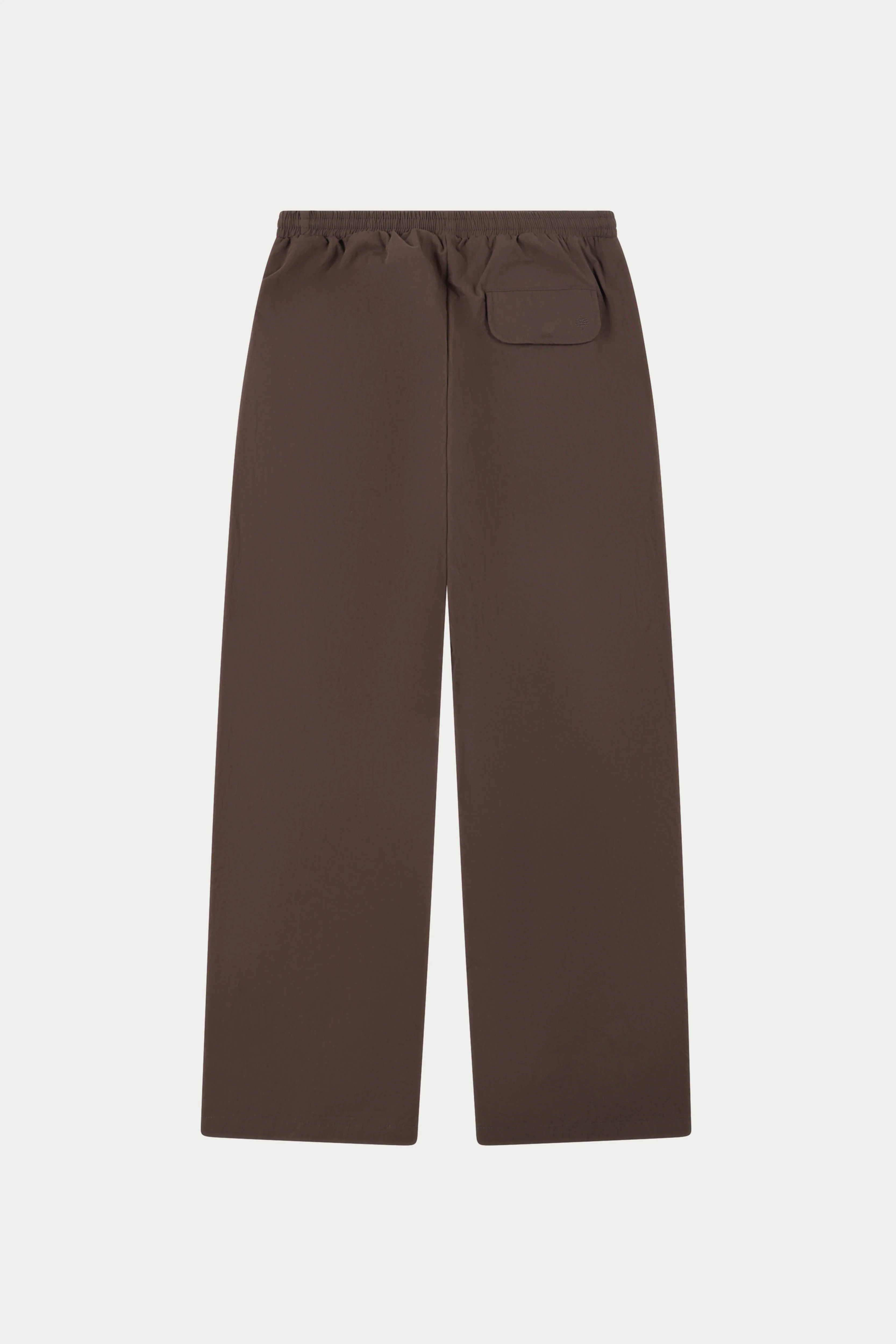 BARREL LEG SHELL TROUSERS - BROWN - Image 5