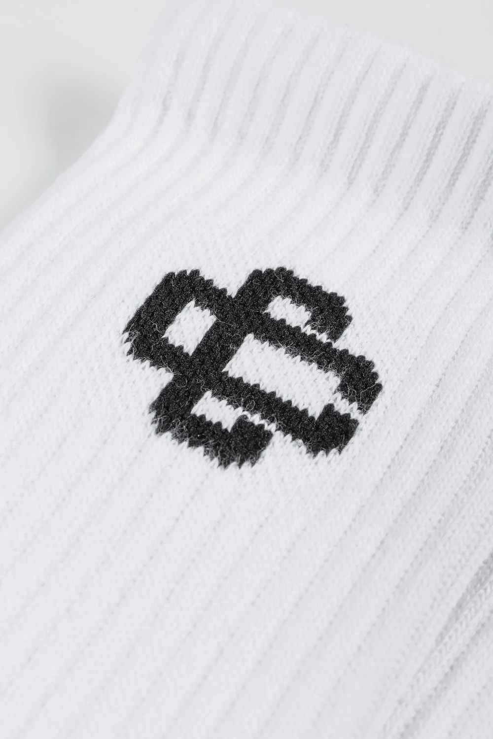 SINGLE EMBLEM SPORTS SOCK - BLACK - Image 2