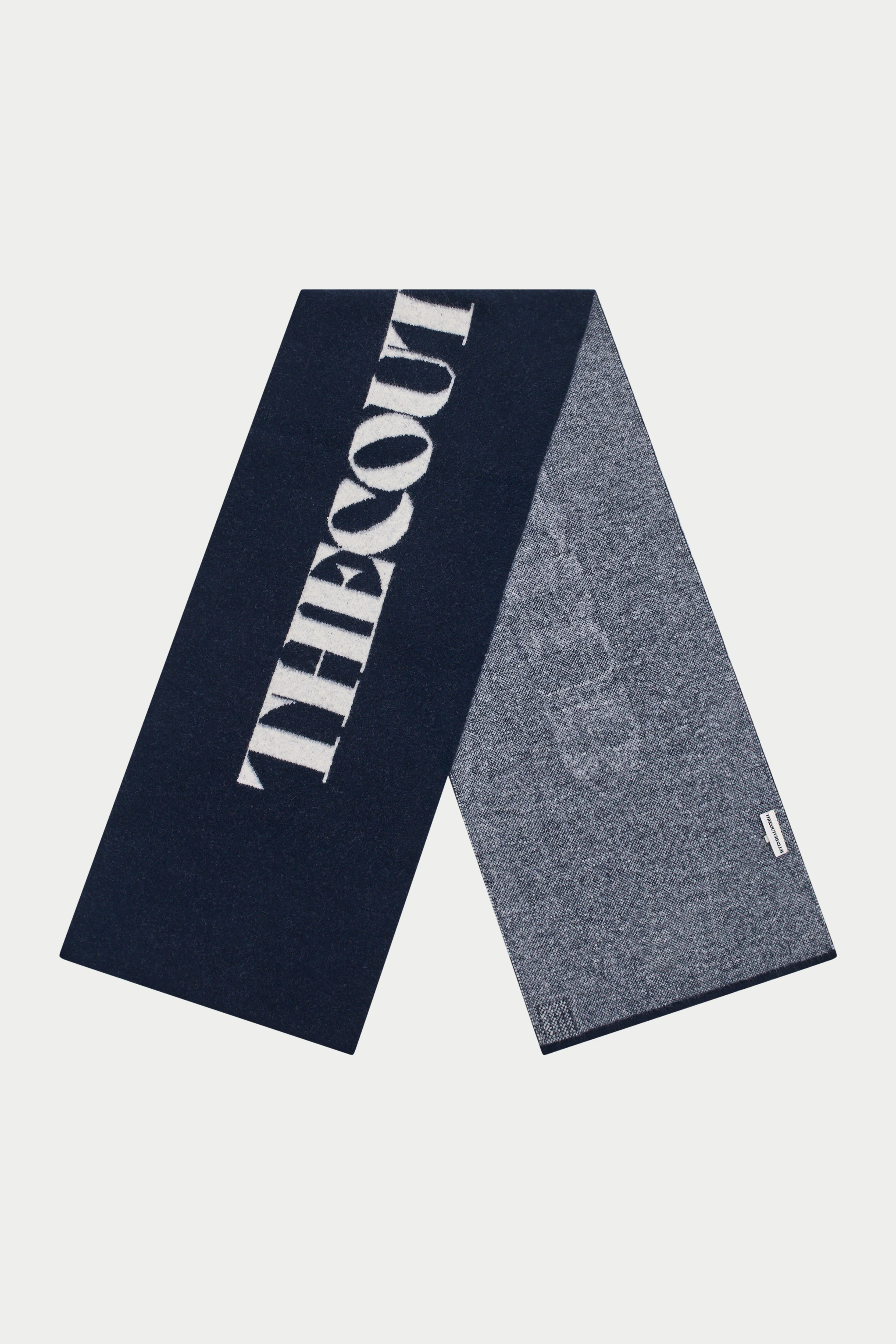 COPYRIGHT KNIT SCARF - NAVY - Image 2