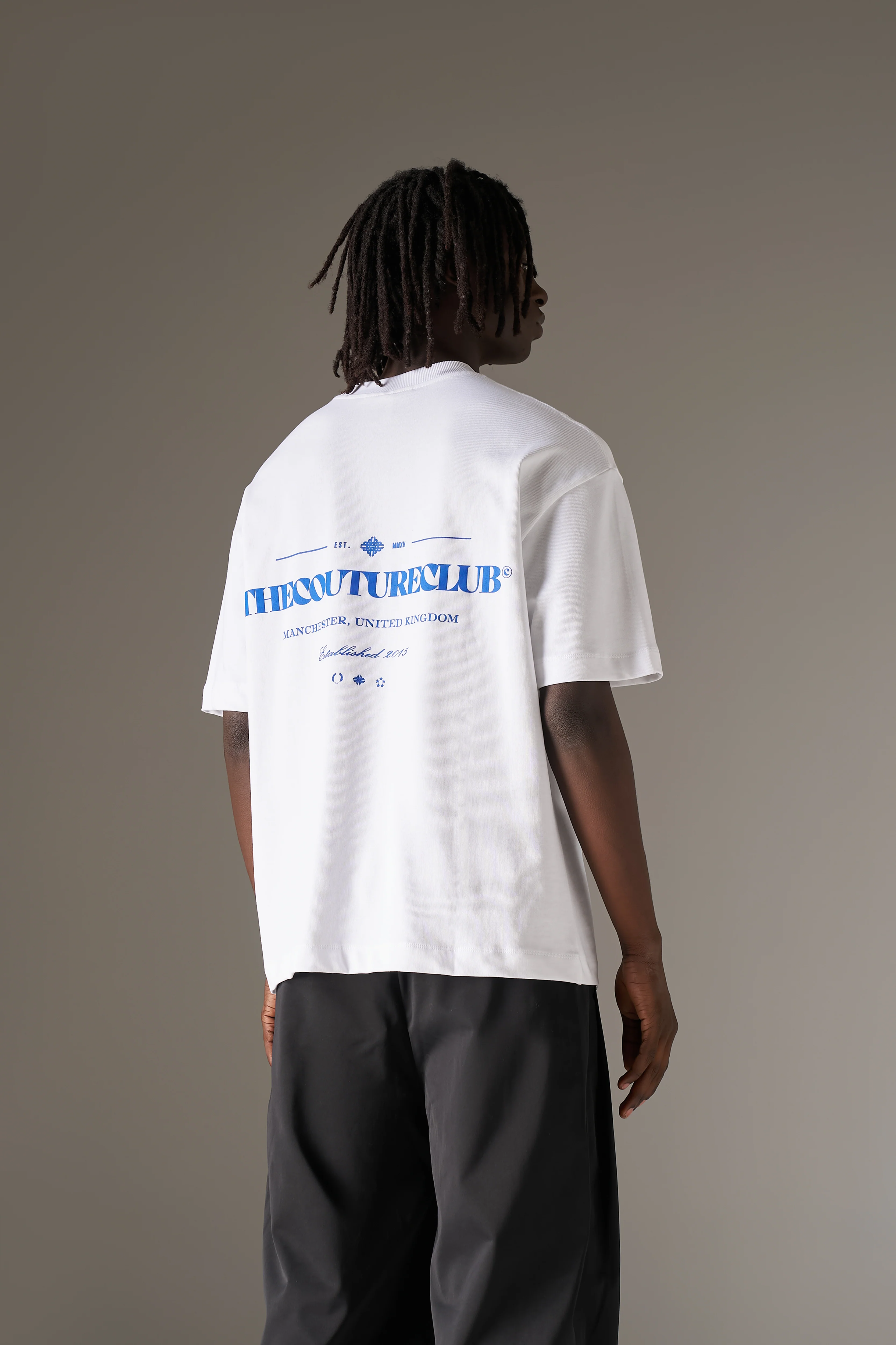 COPYRIGHT MULTI GRAPHIC T-SHIRT - COBALT - Image 2