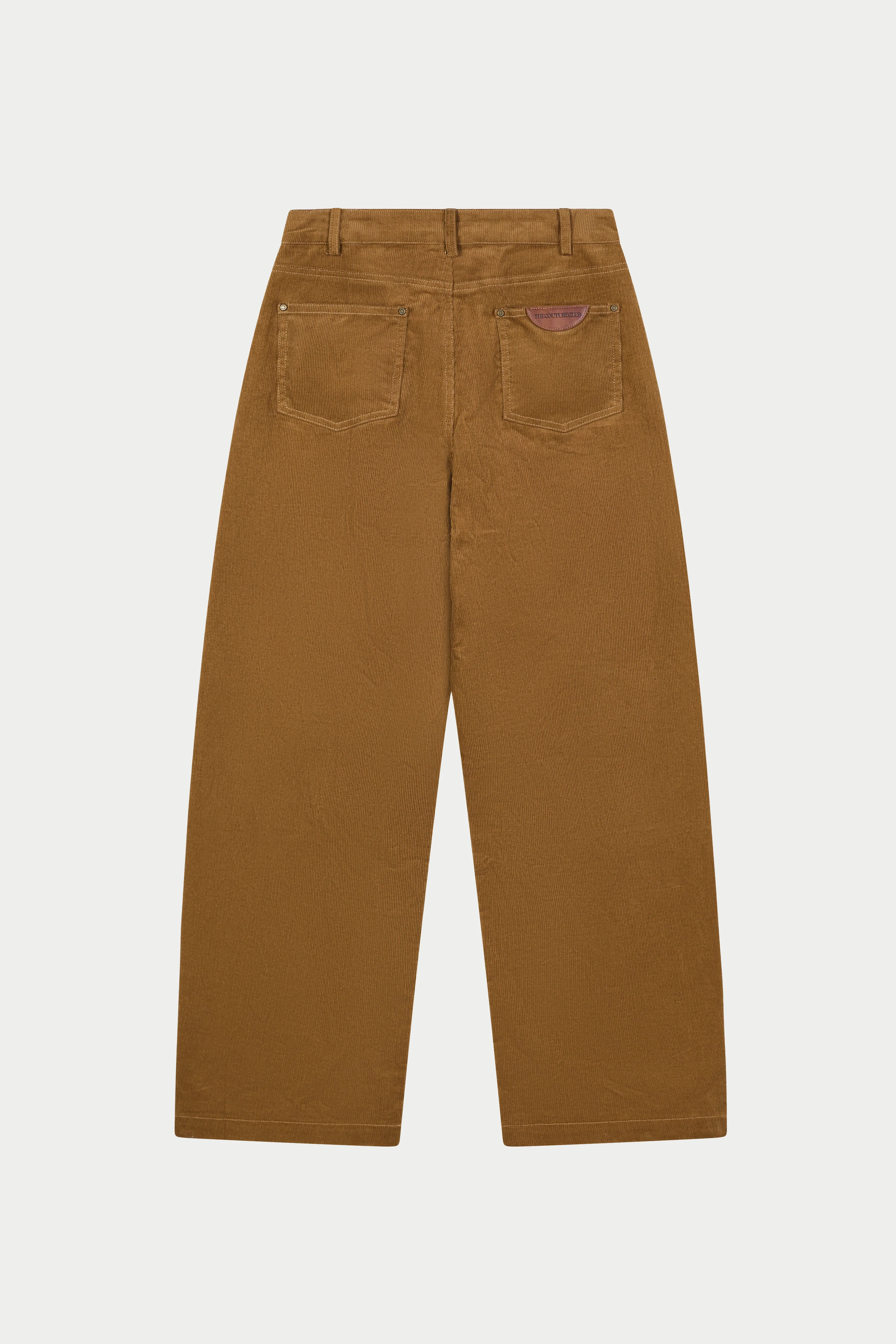 CORD BARREL LEG TROUSERS - TAN - Image 8