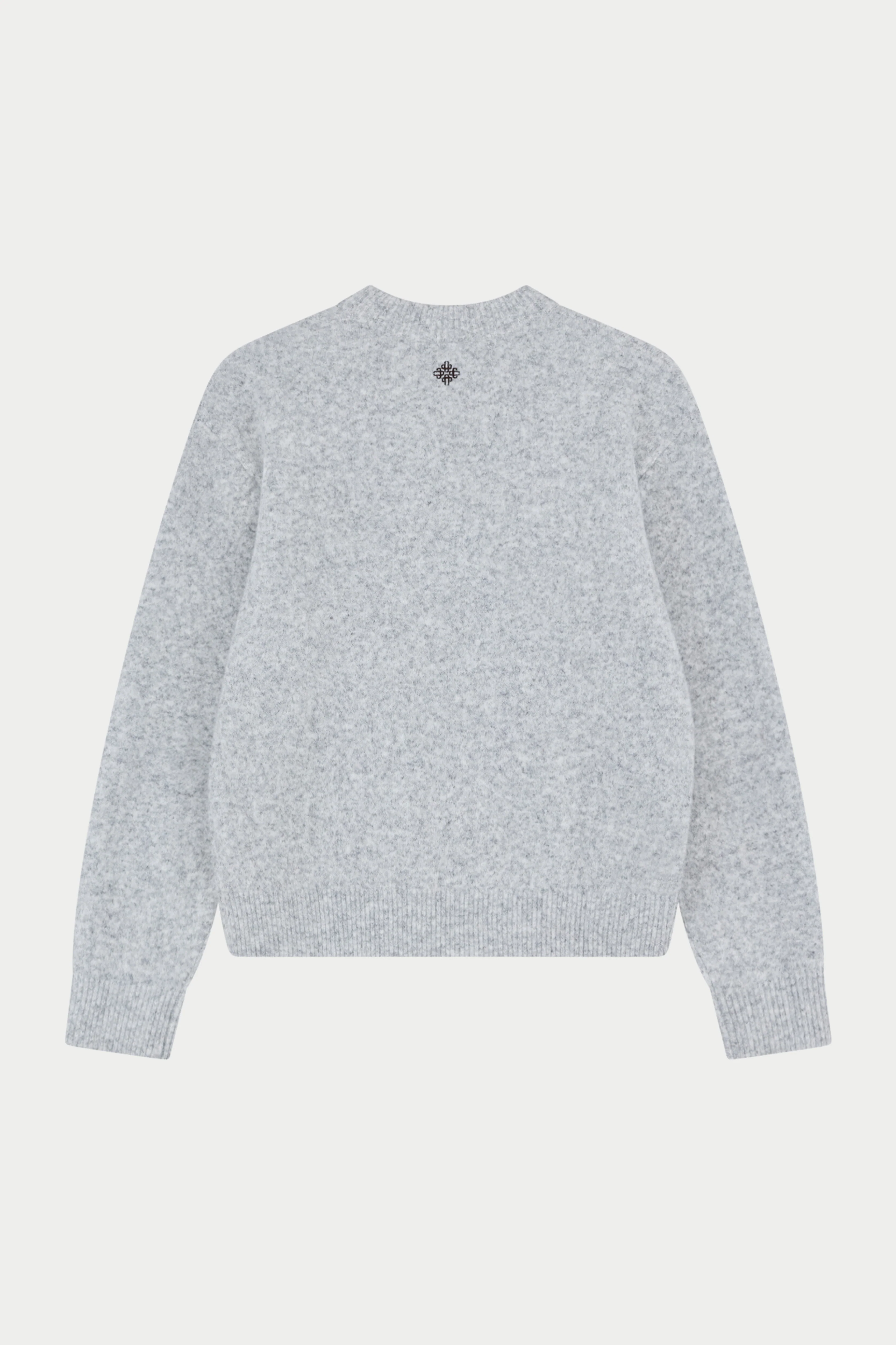 CTRE EMBROIDERED KNIT CREW - GREY MARL - Image 7
