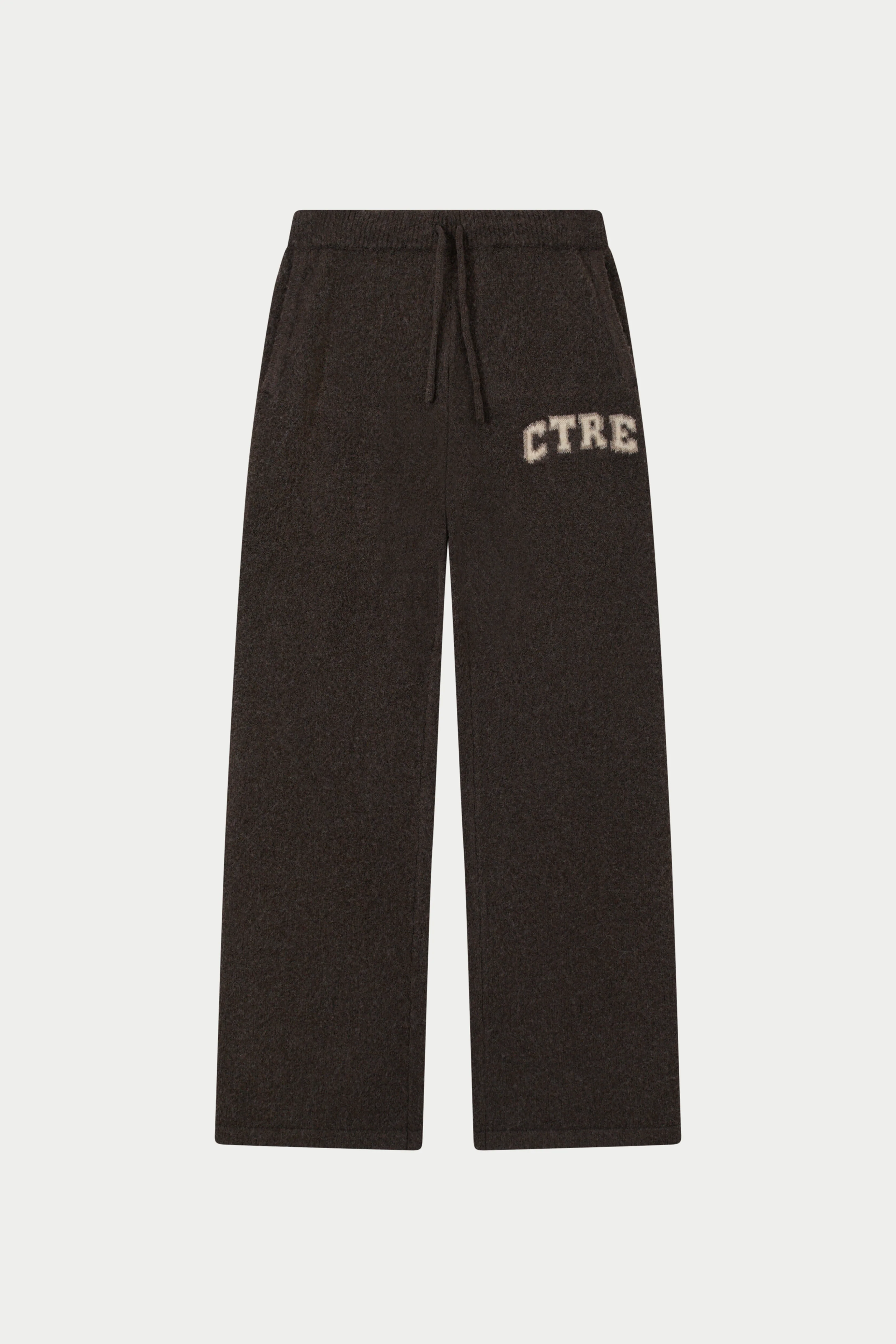 CTRE KNITTED JOGGERS - BROWN