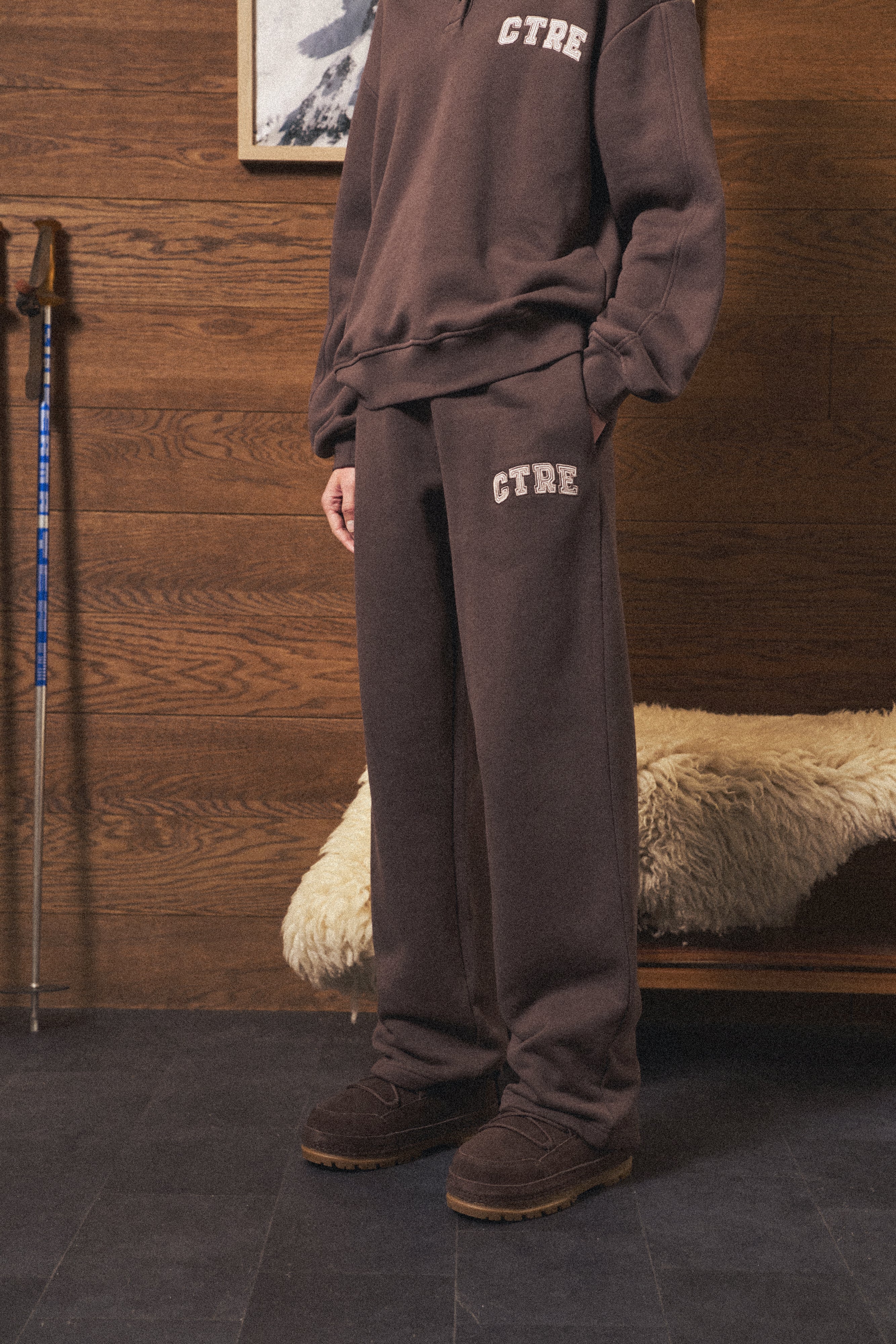 CTRE STRAIGHT LEG JOGGERS - BROWN - Image 2