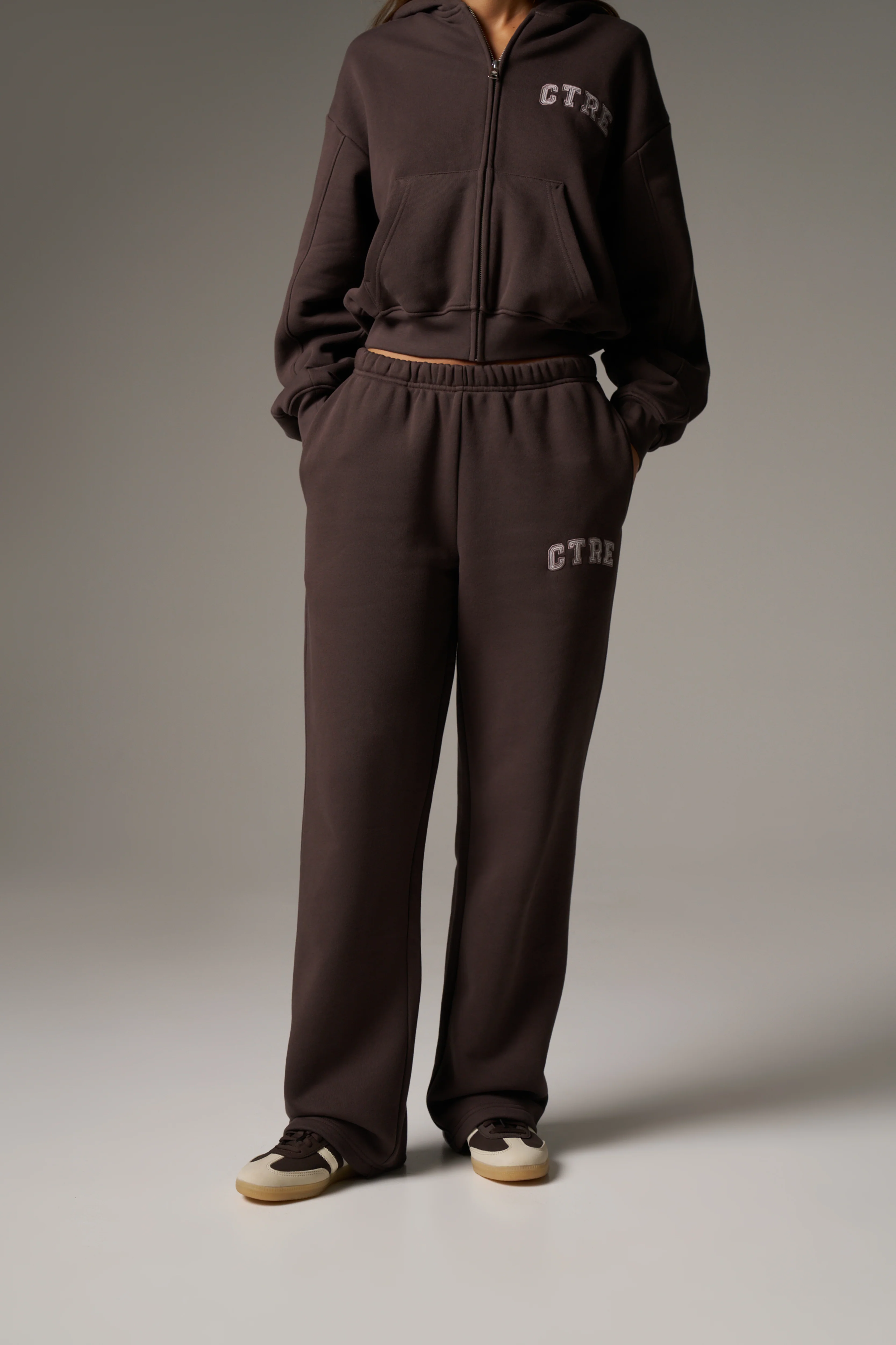 CTRE STRAIGHT LEG JOGGERS - BROWN - Image 4