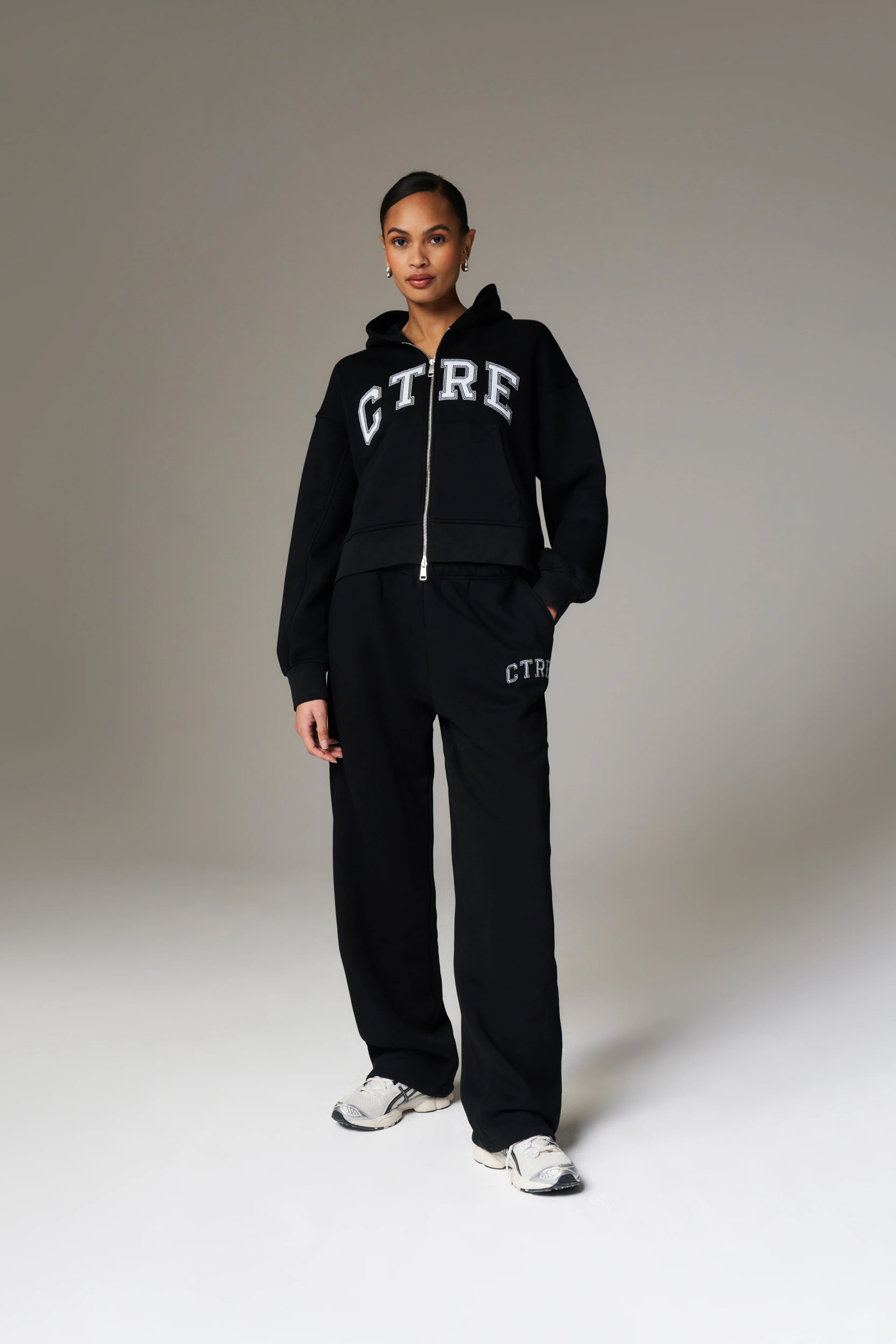 CTRE WIDE LEG JOGGERS - BLACK - Image 3