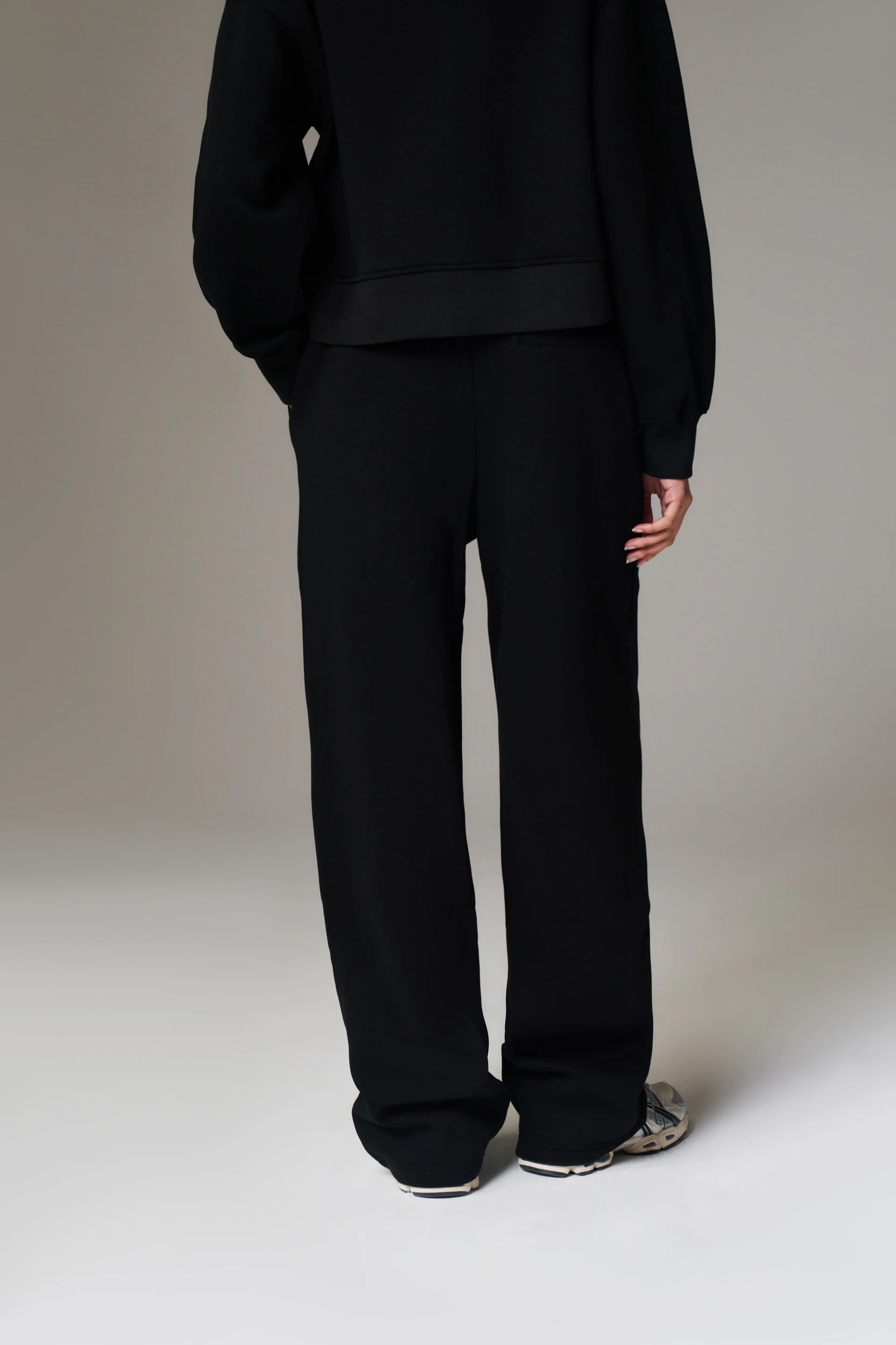 CTRE WIDE LEG JOGGERS - BLACK - Image 5