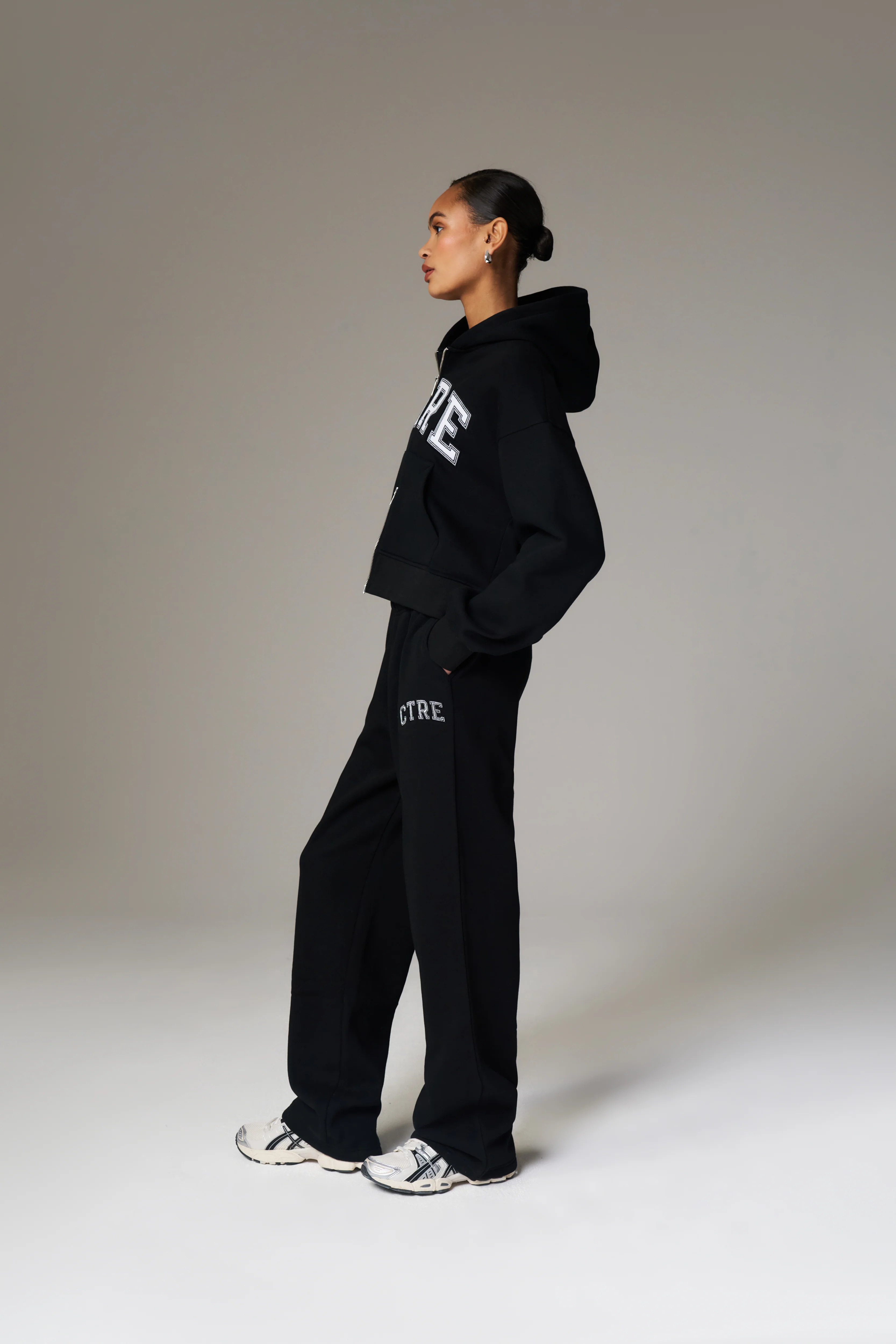 CTRE WIDE LEG JOGGERS - BLACK - Image 6