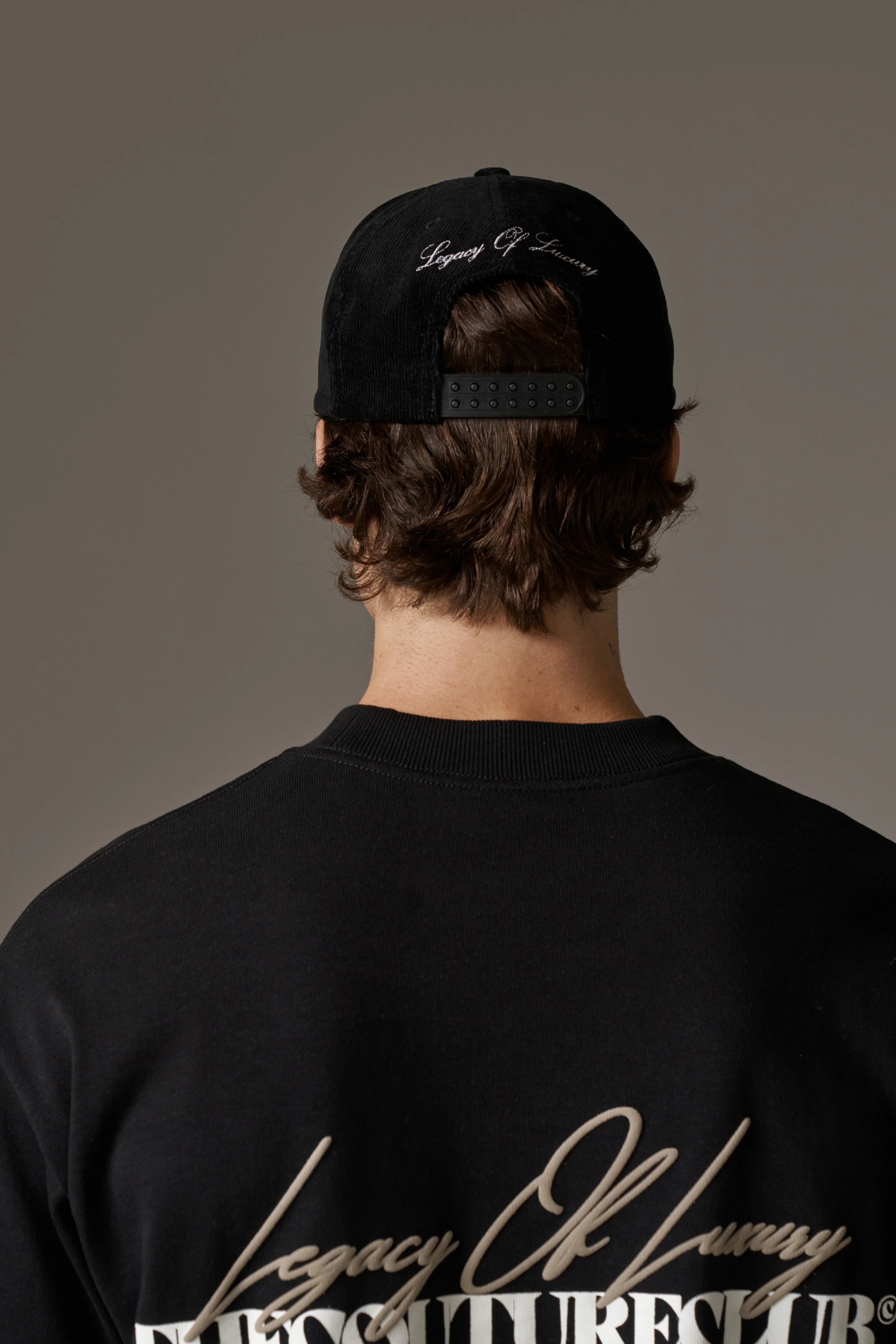MONOGRAM CORD CAP - BLACK - Image 6