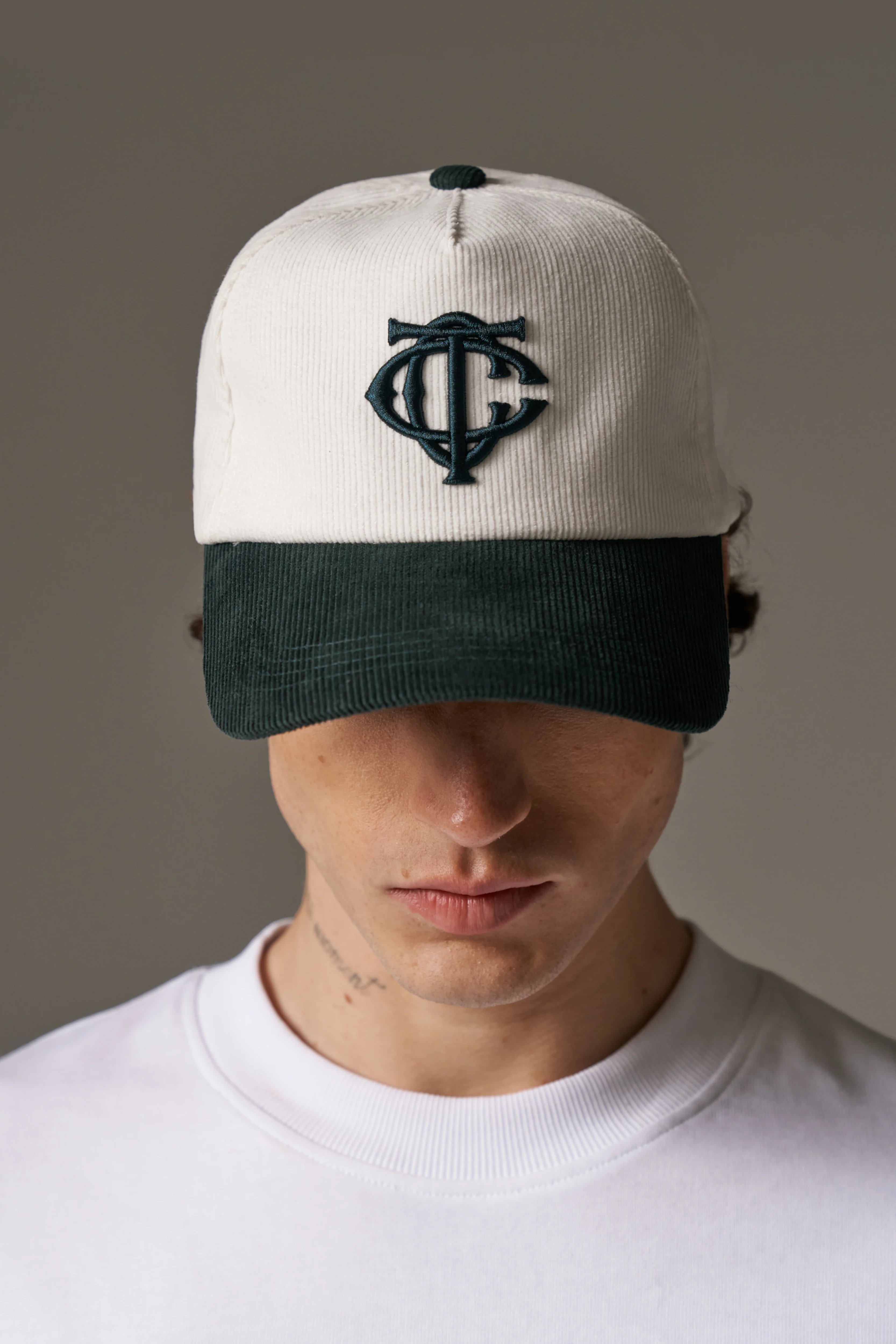 MONOGRAM CORD CAP - FOREST GREEN - Image 10