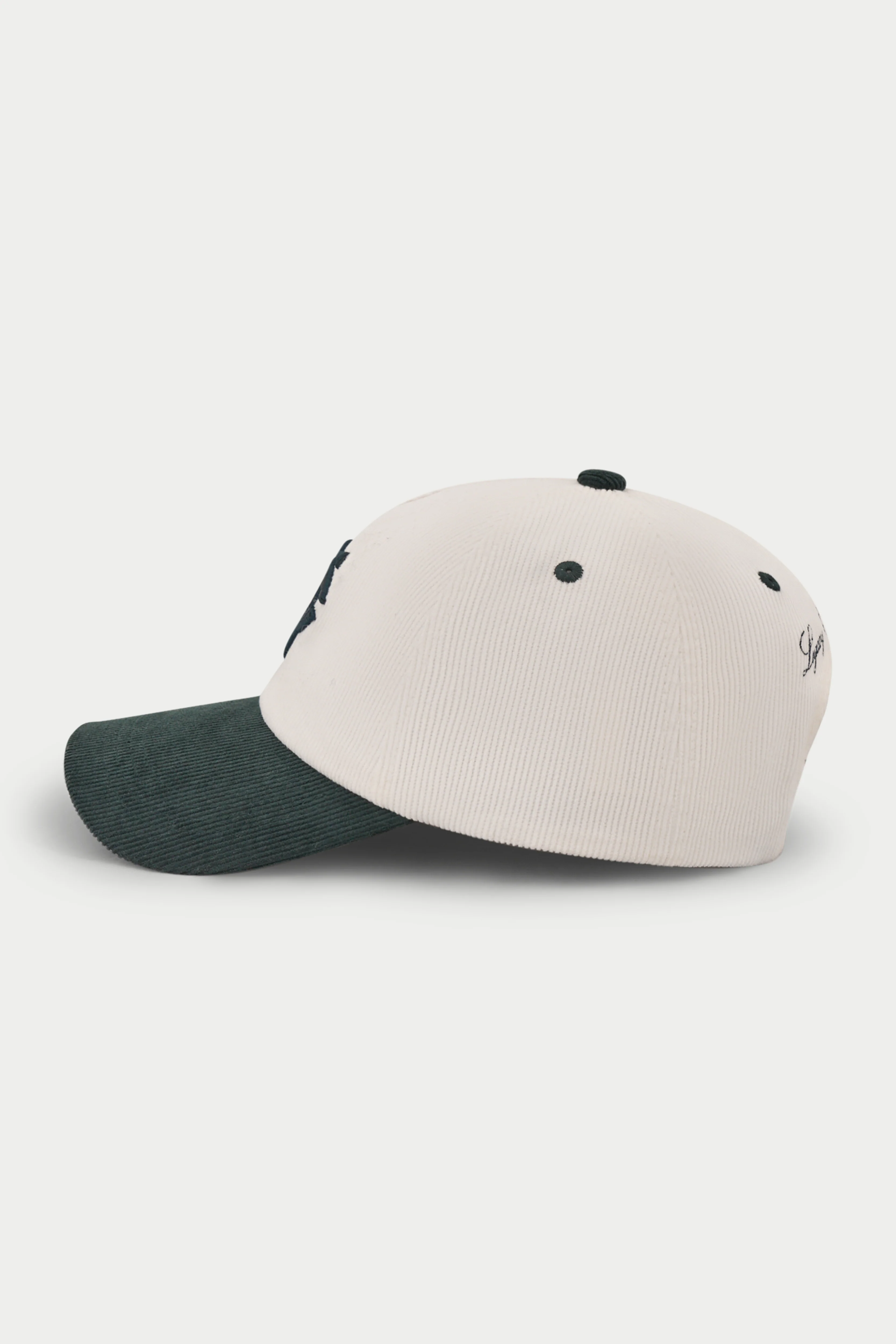 MONOGRAM CORD CAP - FOREST GREEN - Image 6