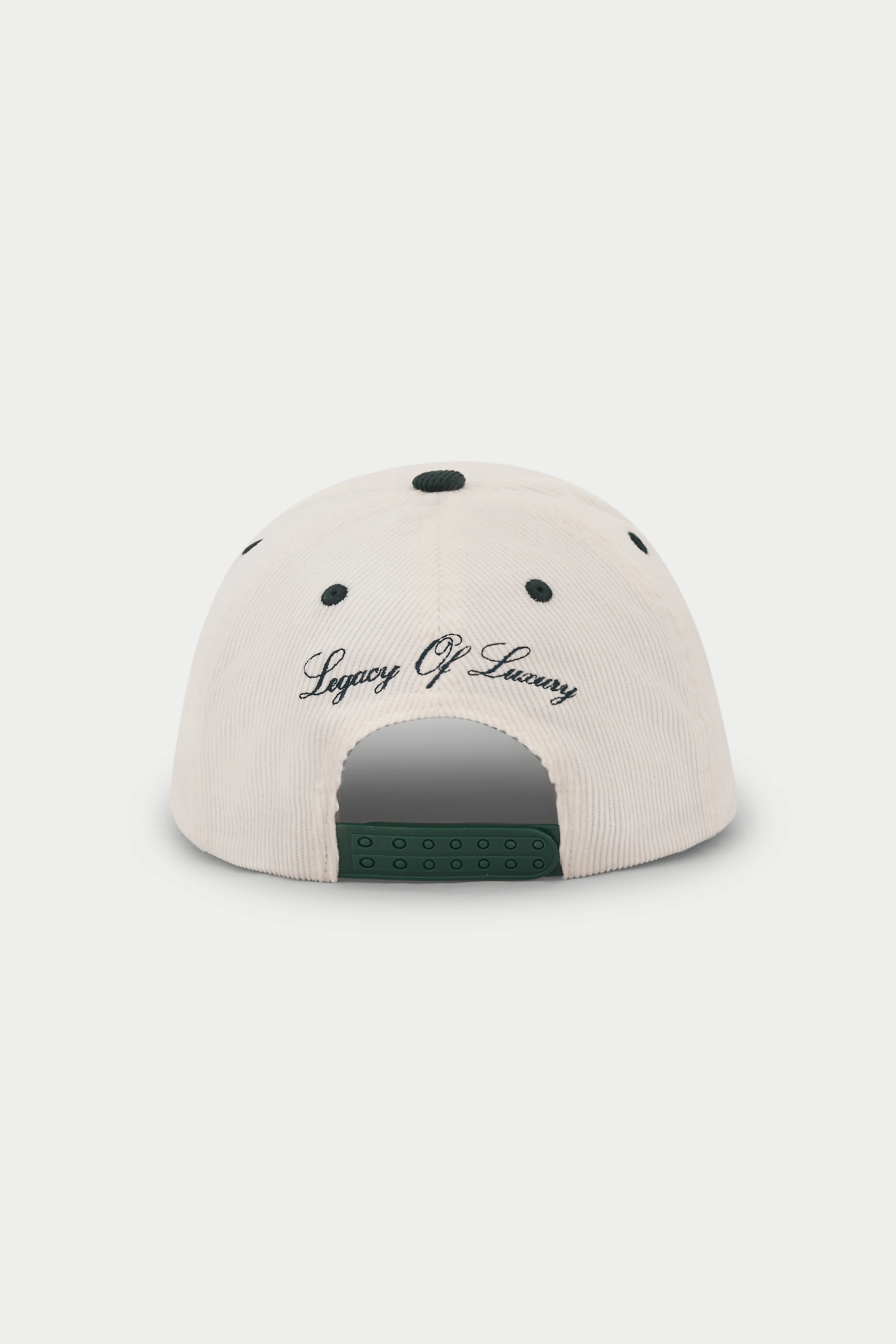 MONOGRAM CORD CAP - FOREST GREEN - Image 8