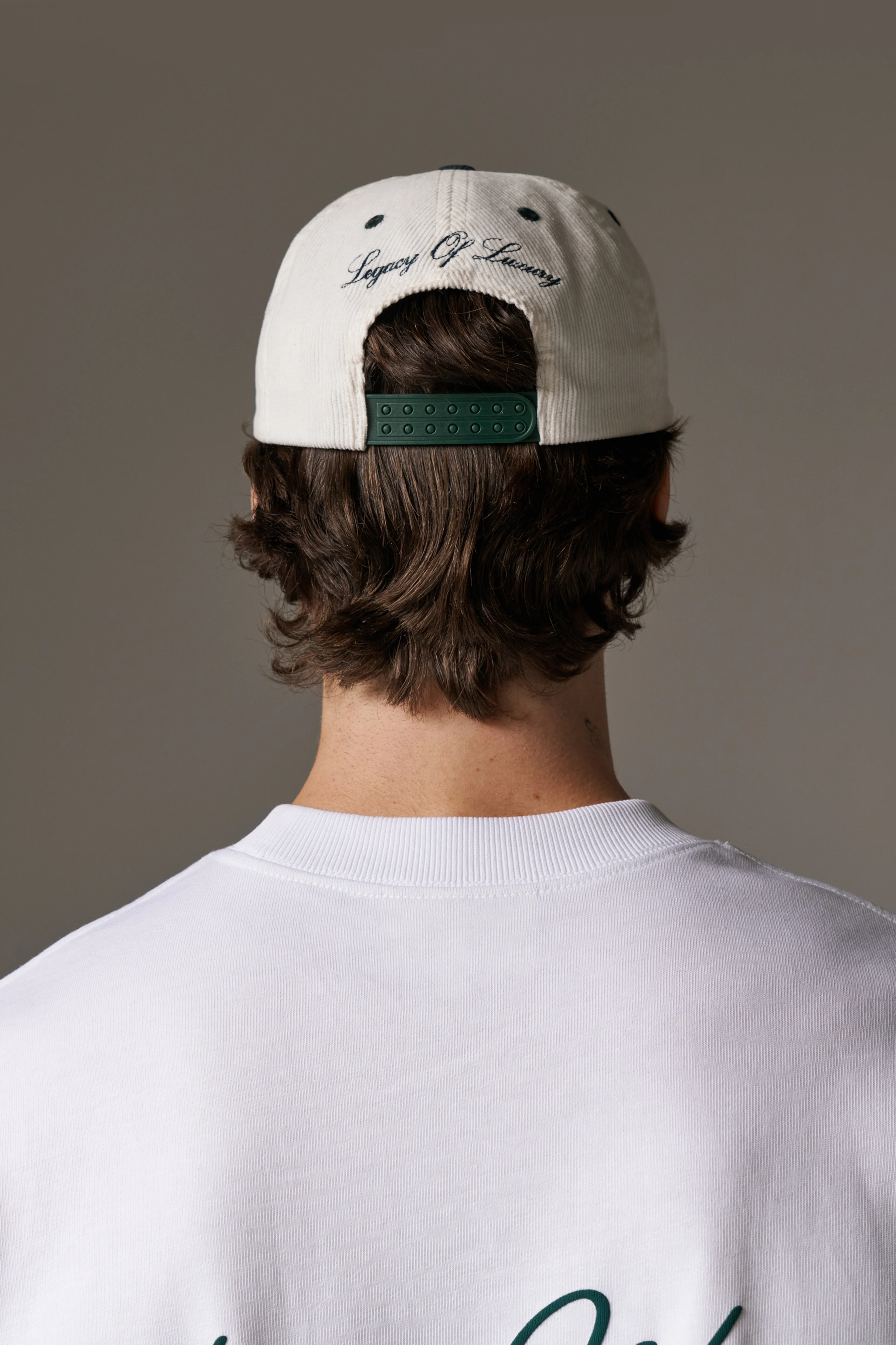 MONOGRAM CORD CAP - FOREST GREEN - Image 9
