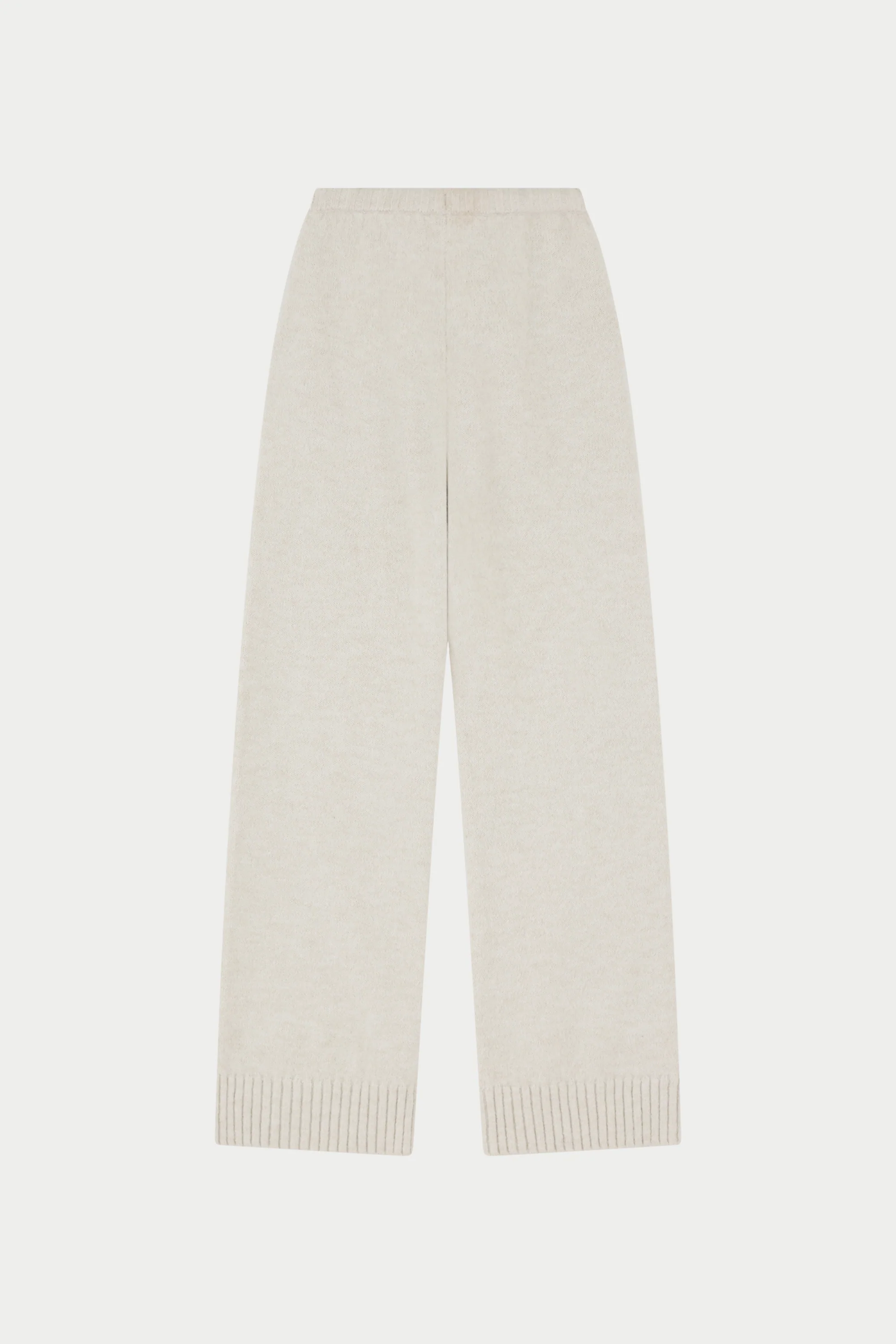EMBLEM EMBROIDERED KNIT JOGGERS - OAT - Image 6