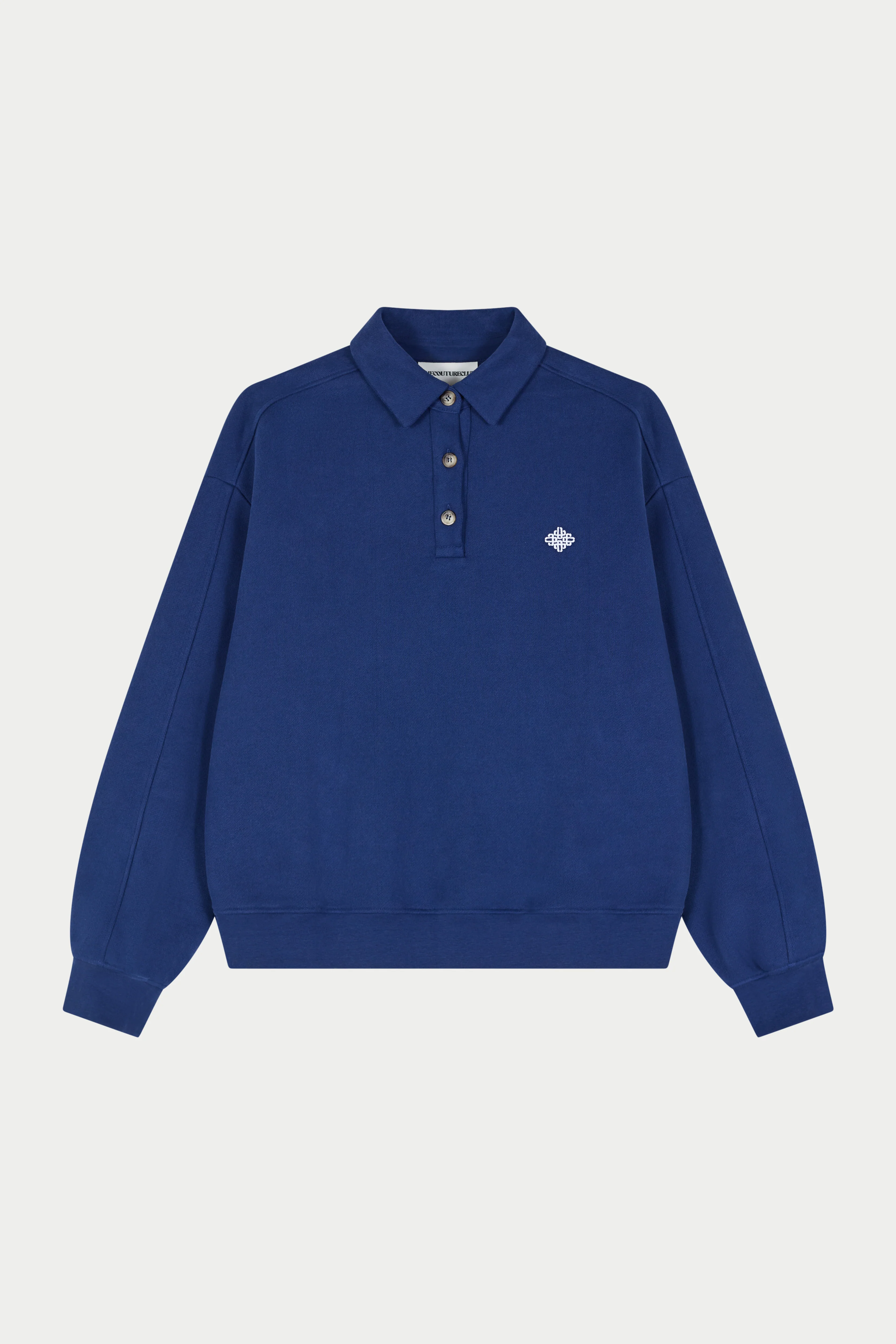 EMBLEM EMBROIDERED RUGBY POLO - DEEP BLUE