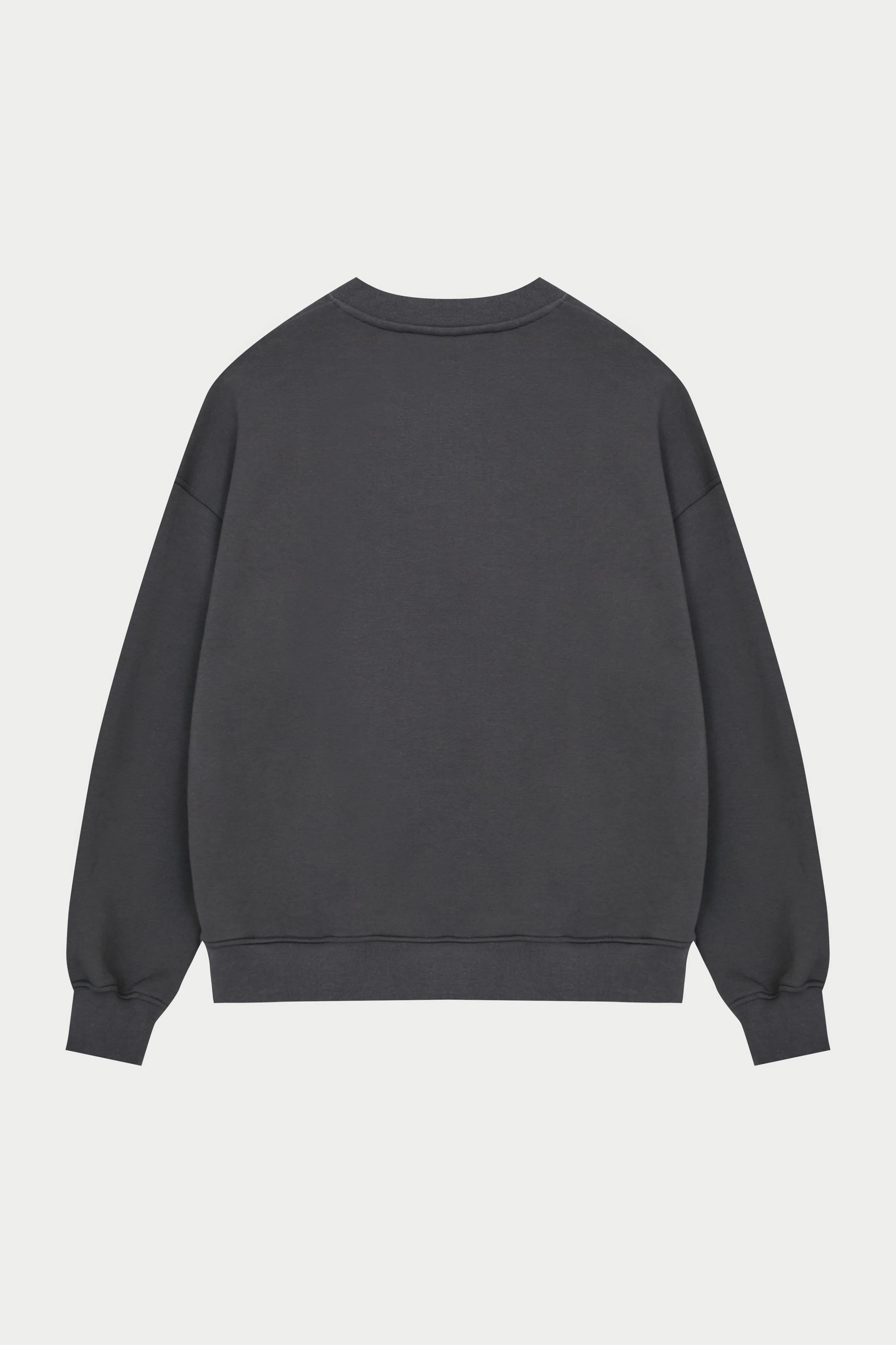 EMBLEM EMBROIDERED SWEATSHIRT - CHARCOAL - Image 8