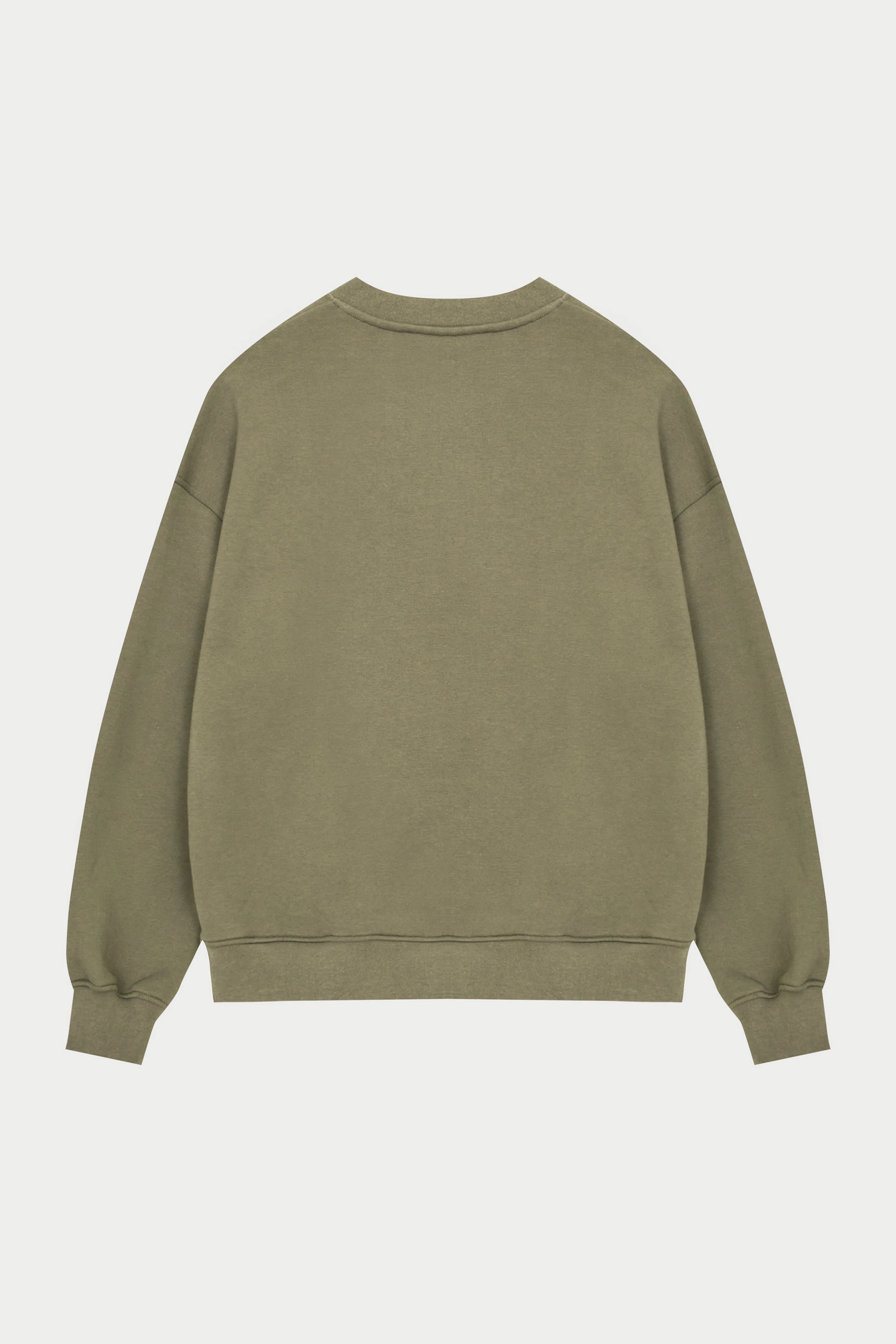 EMBLEM EMBROIDERED SWEATSHIRT - KHAKI - Image 9