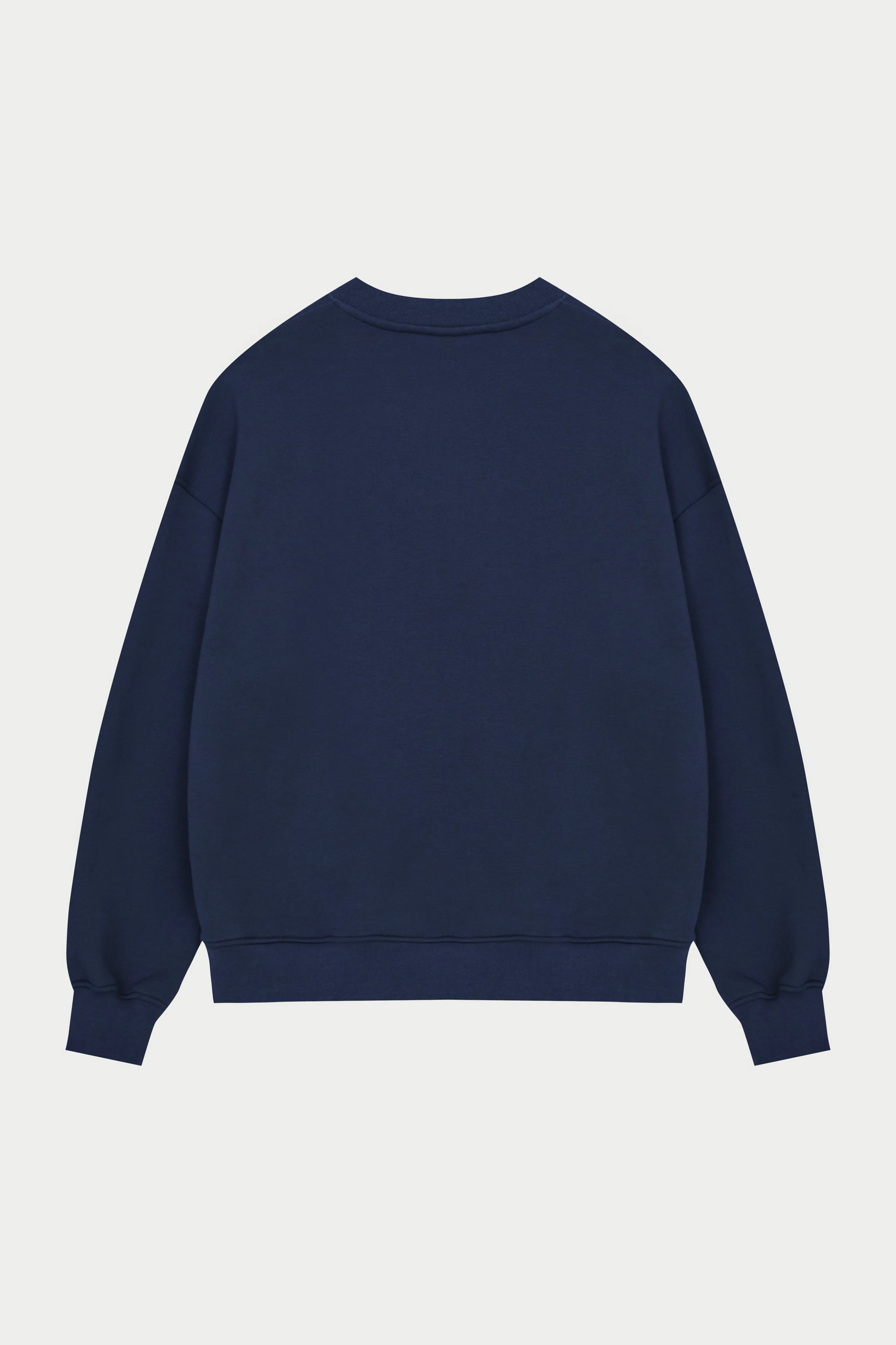 EMBLEM EMBROIDERED SWEATSHIRT - NAVY - Image 9
