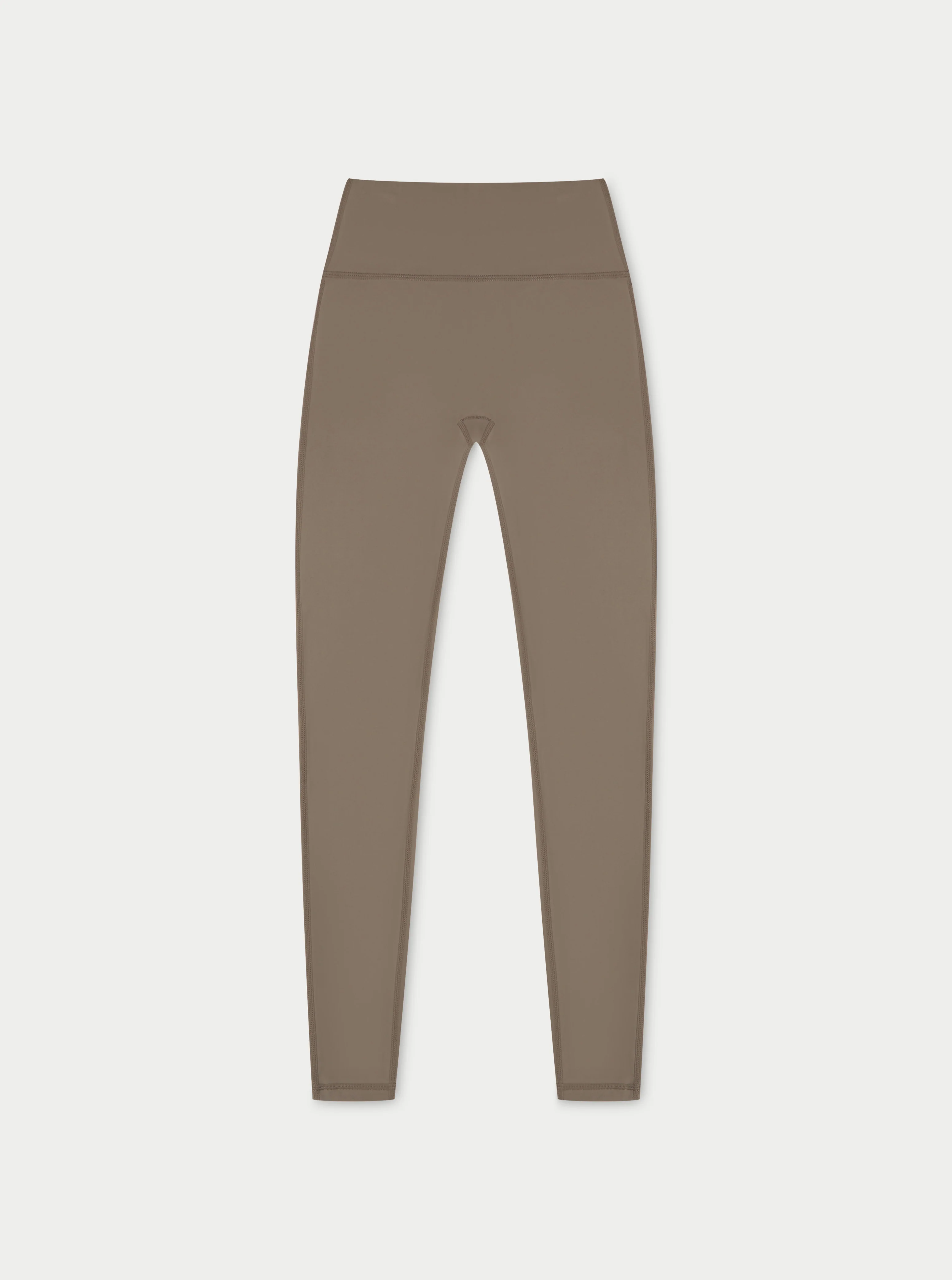SCULPTING STRETCH EMBLEM LEGGINGS - COCOA