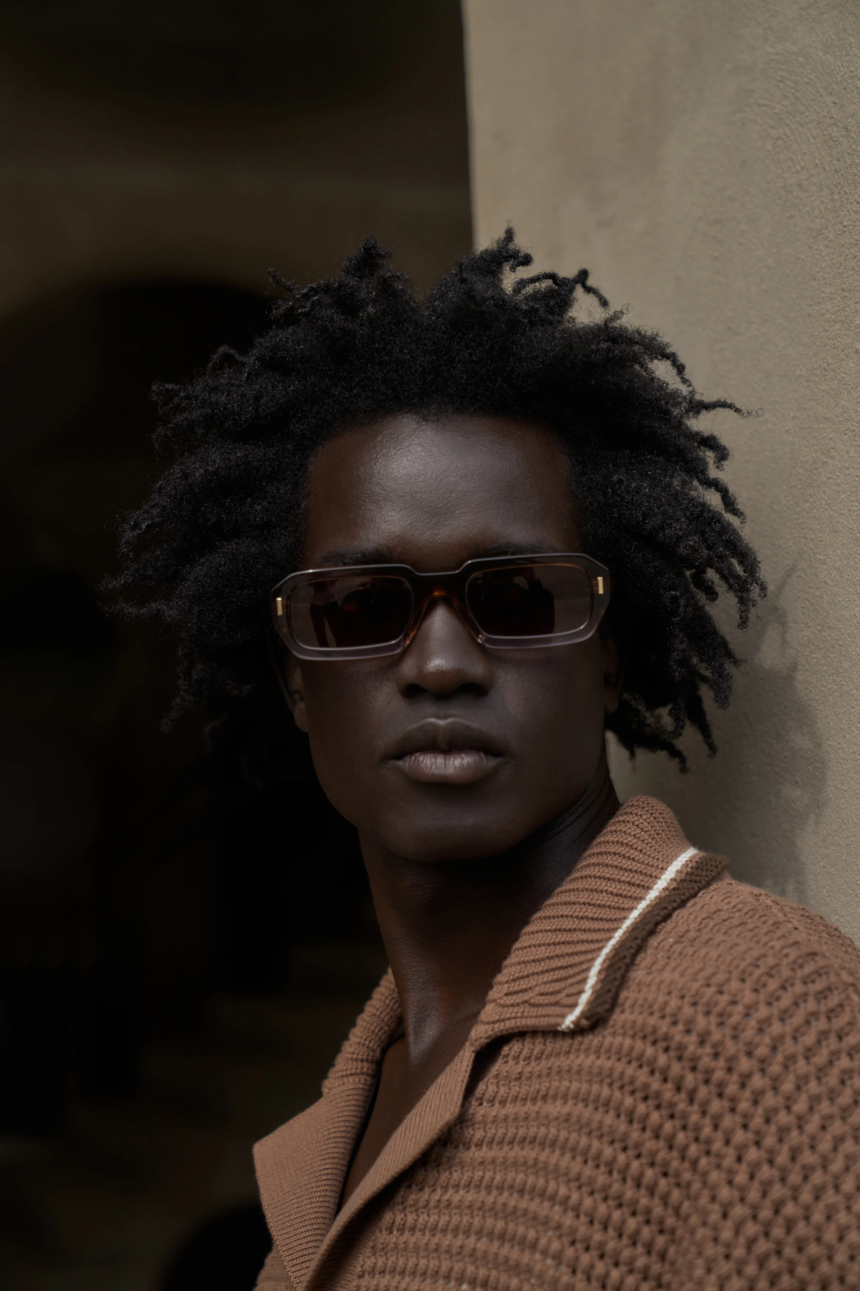 EMBLEM SUNGLASSES - BROWN - Image 2