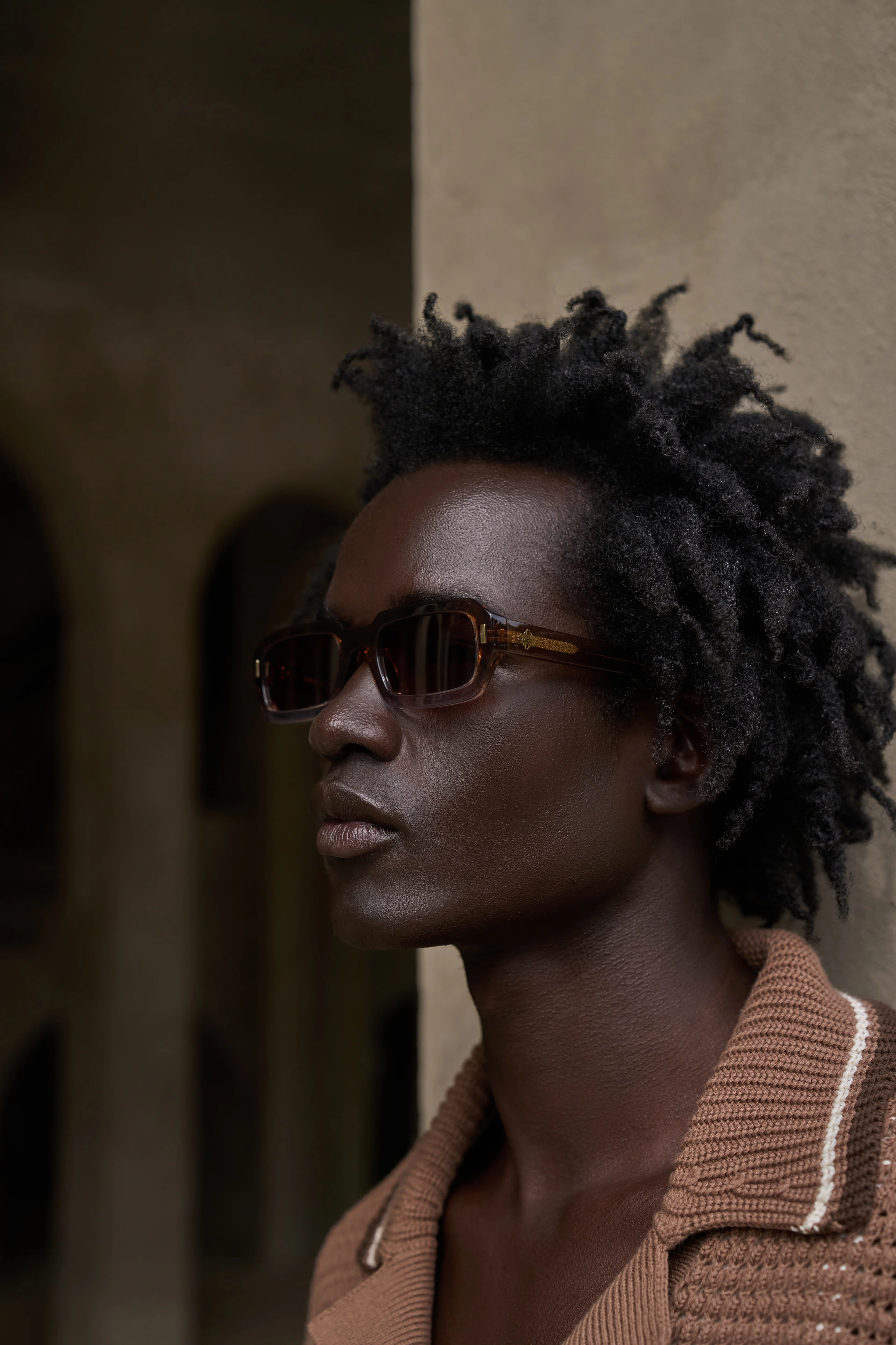 EMBLEM SUNGLASSES - BROWN - Image 7