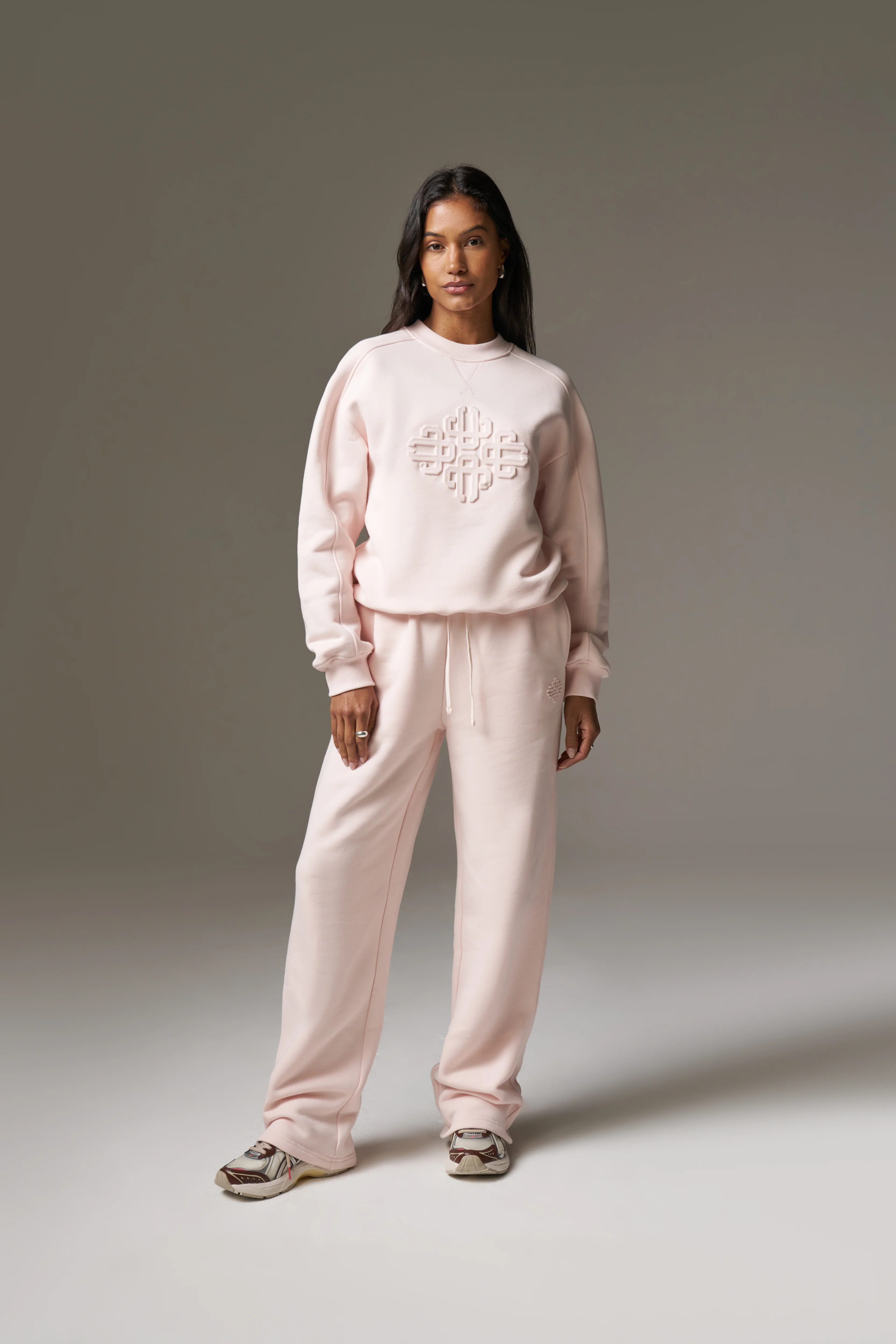 EMBOSSED SWEATSHIRT - PINK - Image 3