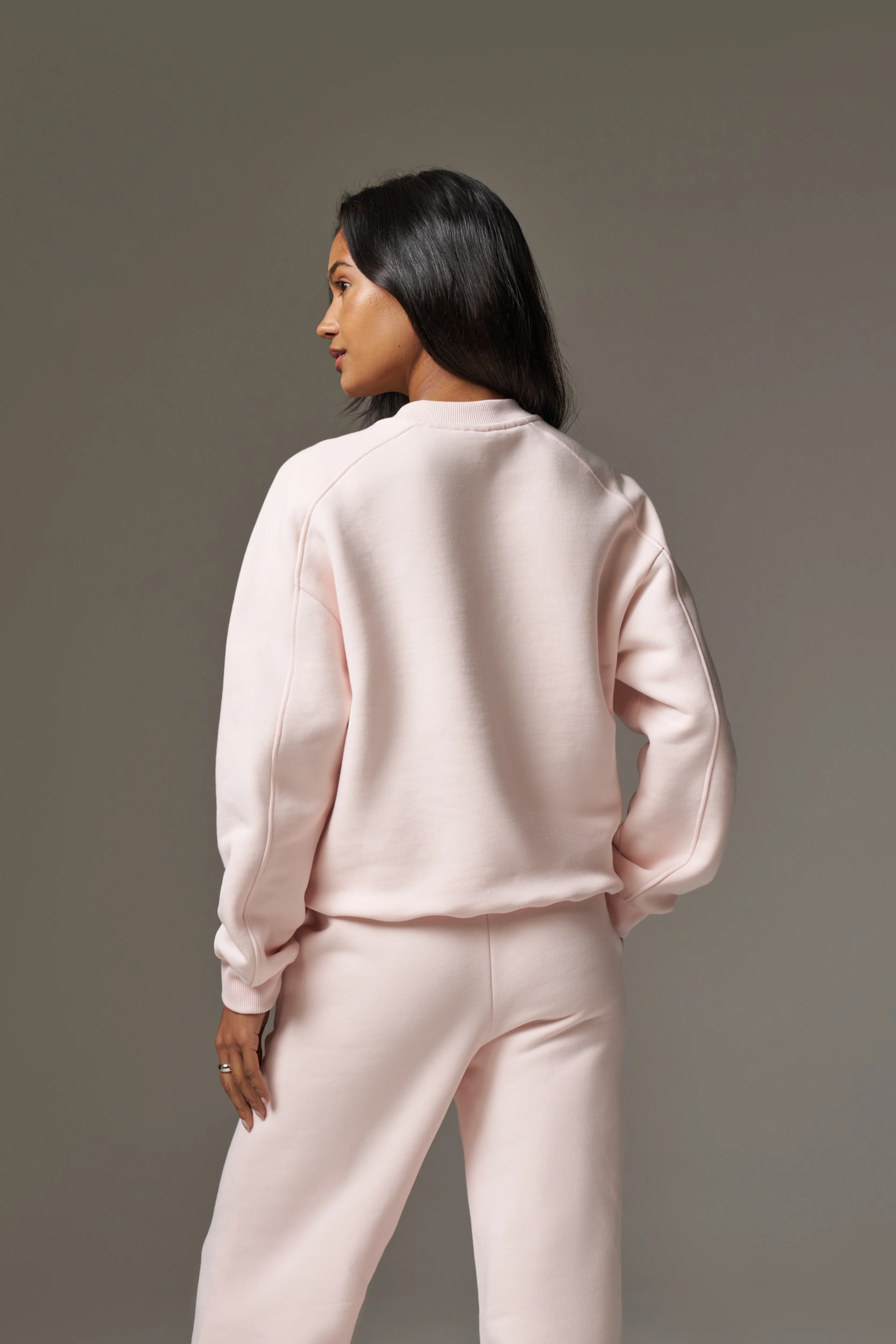 EMBOSSED SWEATSHIRT - PINK - Image 6