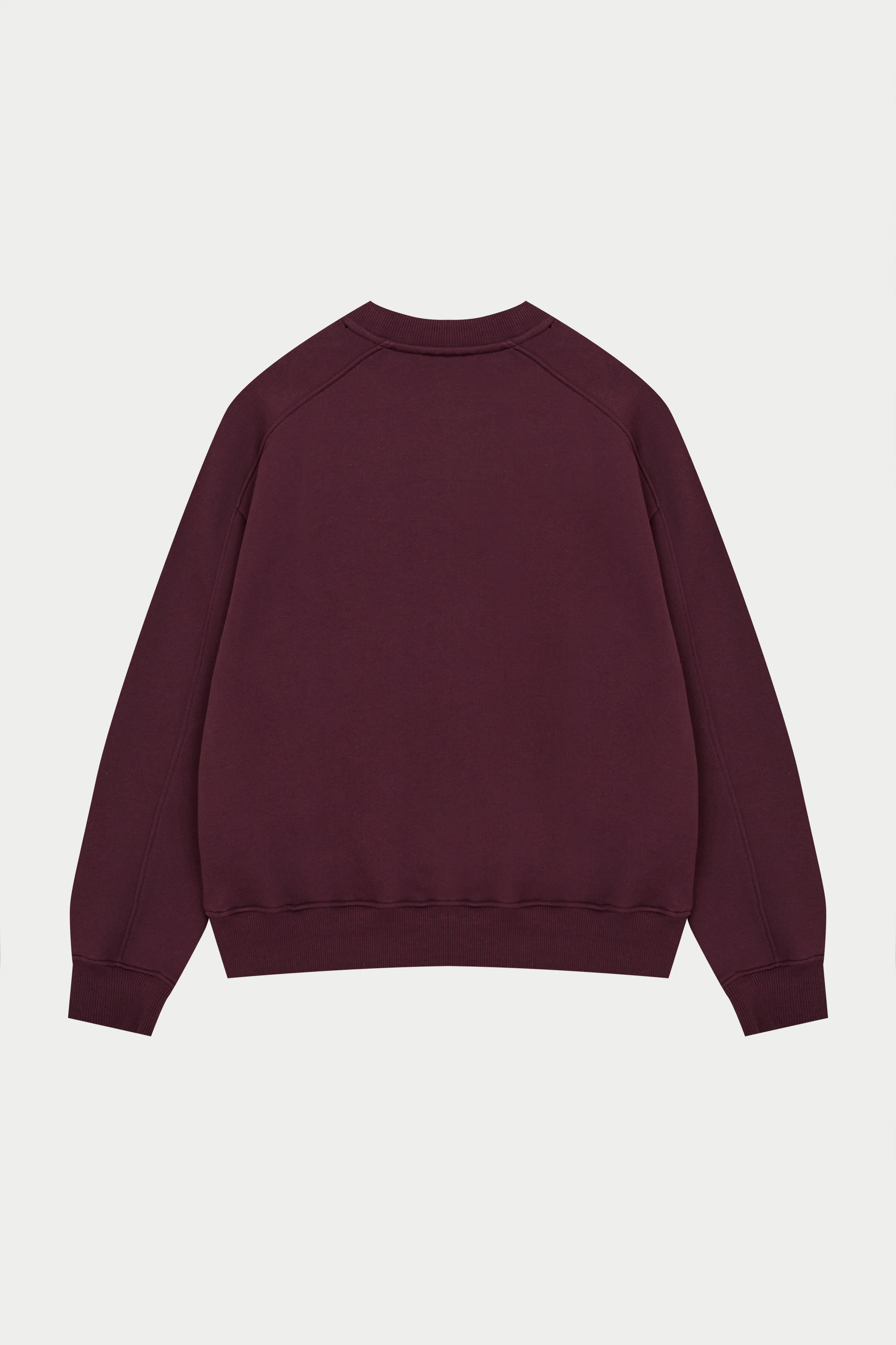 EMBOSSED SWEATSHIRT - PLUM - Image 8