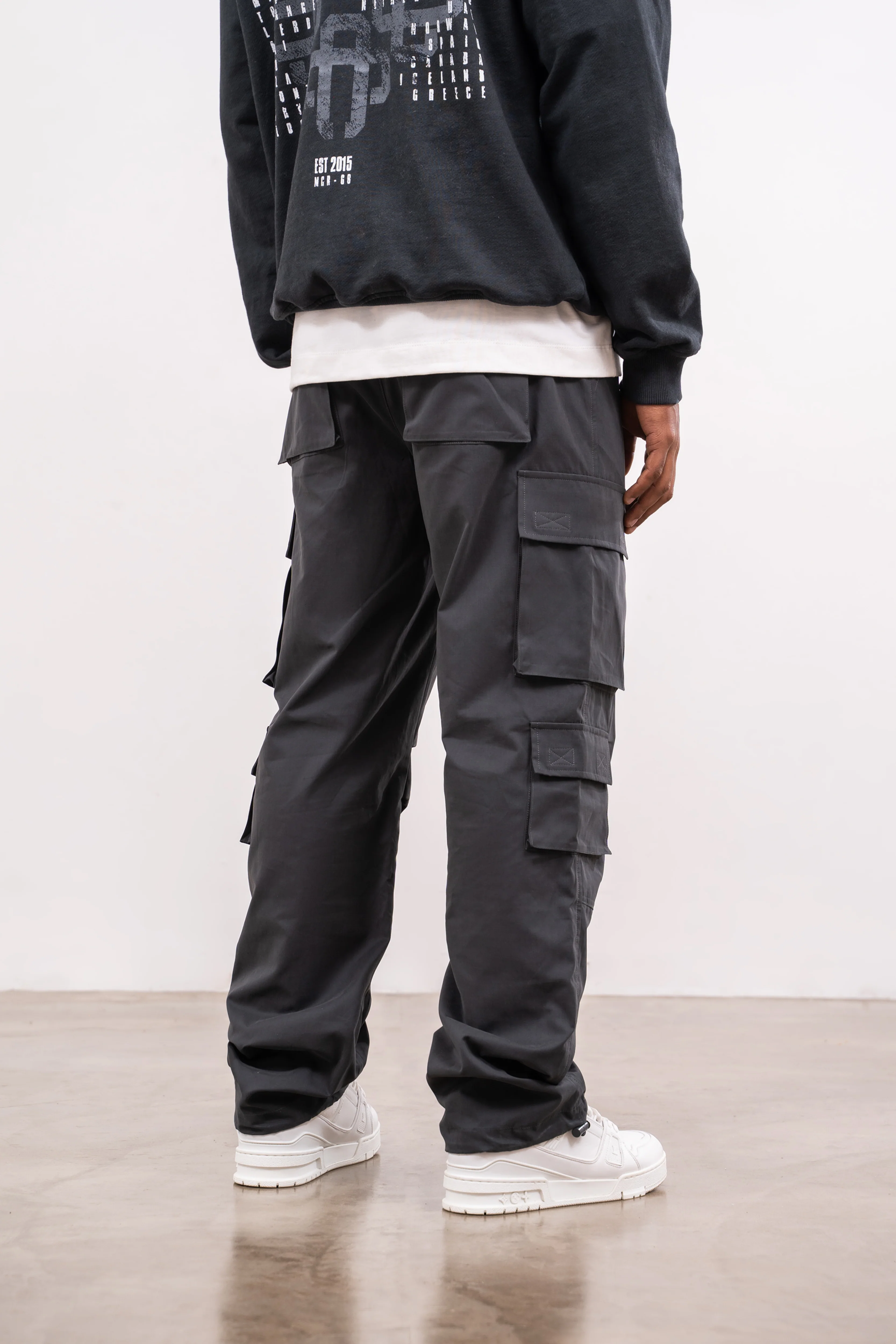 ESSENTIALS CARGO PANT - CHARCOAL - Image 3