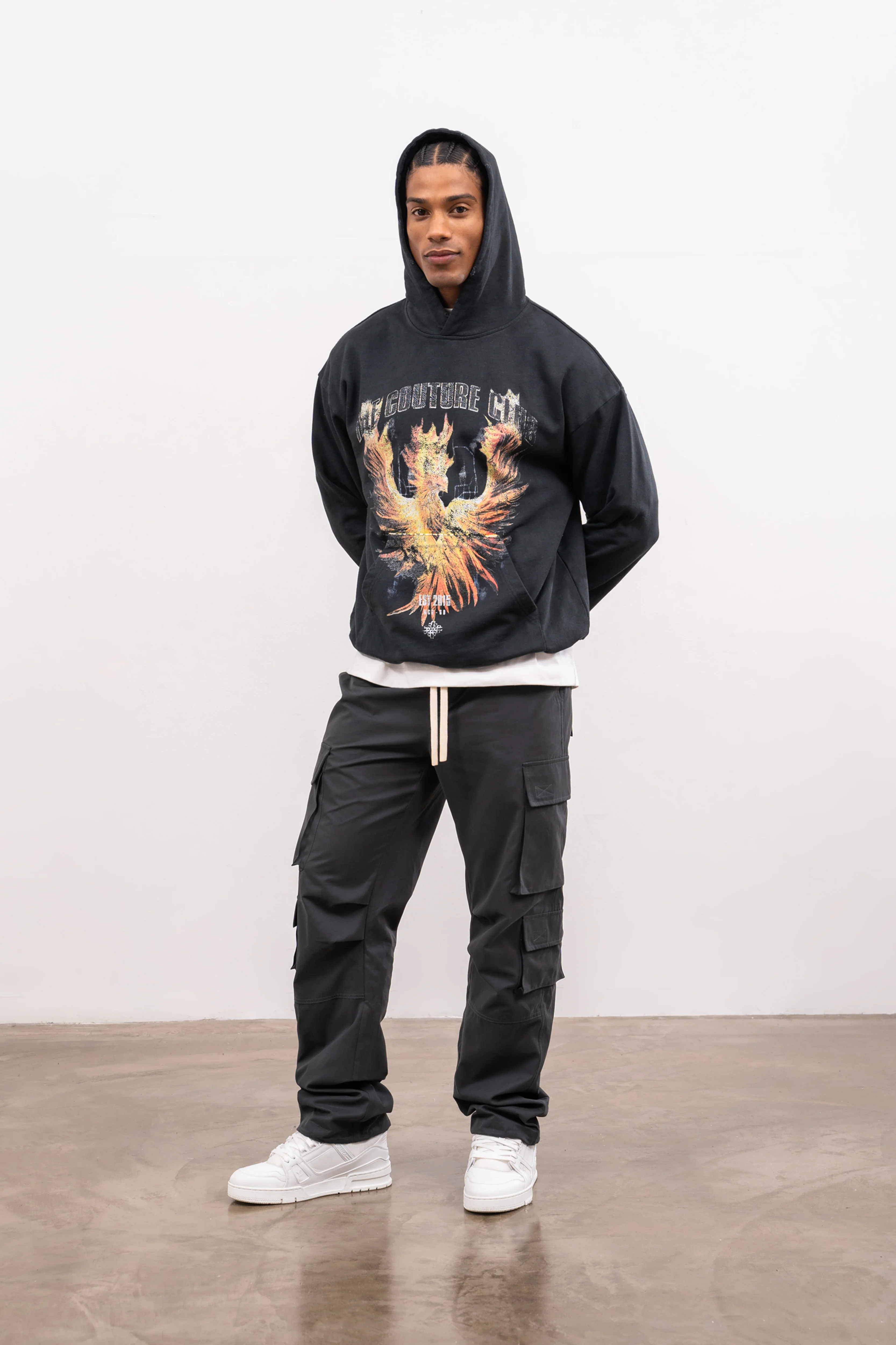 ESSENTIALS CARGO PANT - CHARCOAL - Image 7