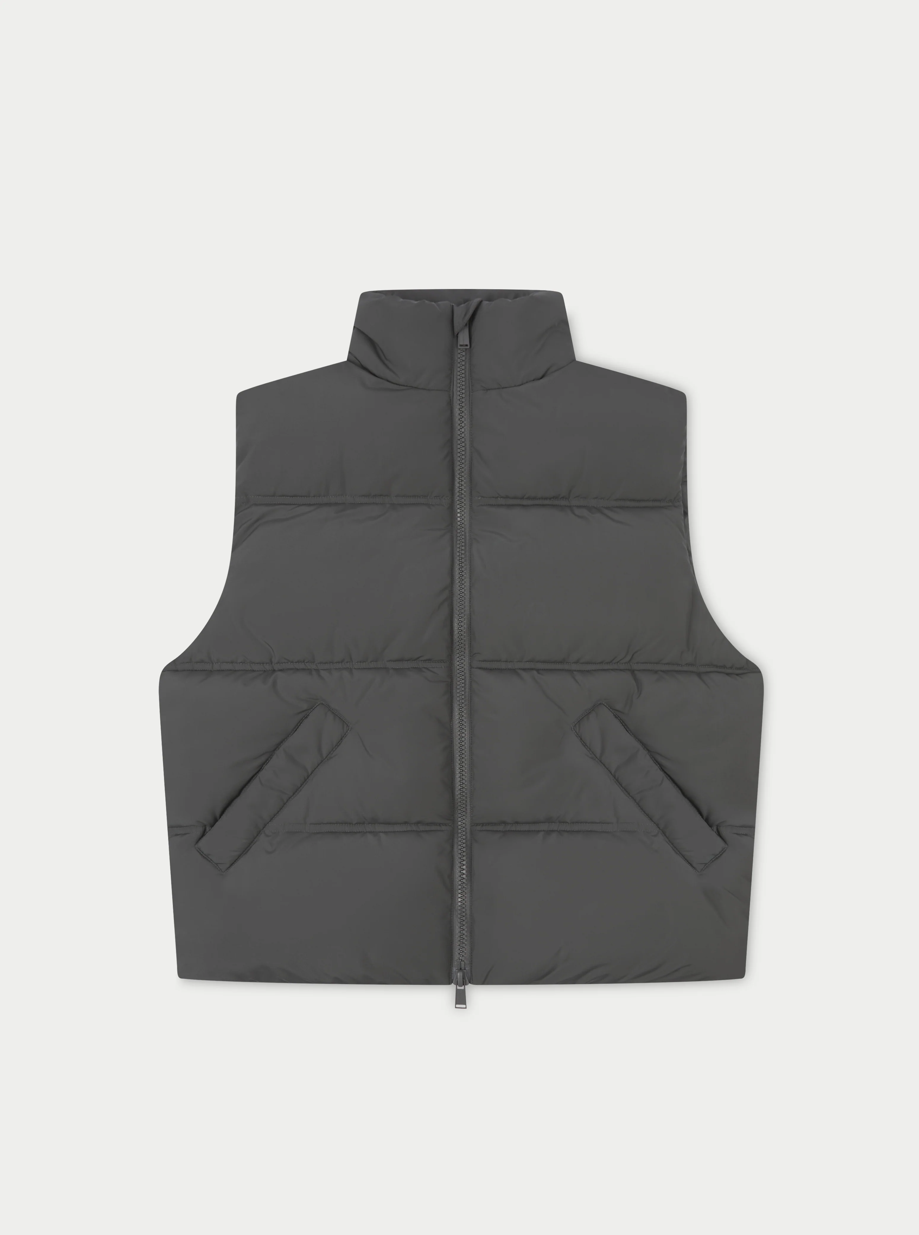 ESSENTIALS MATTE GILET - CHARCOAL - Image 3