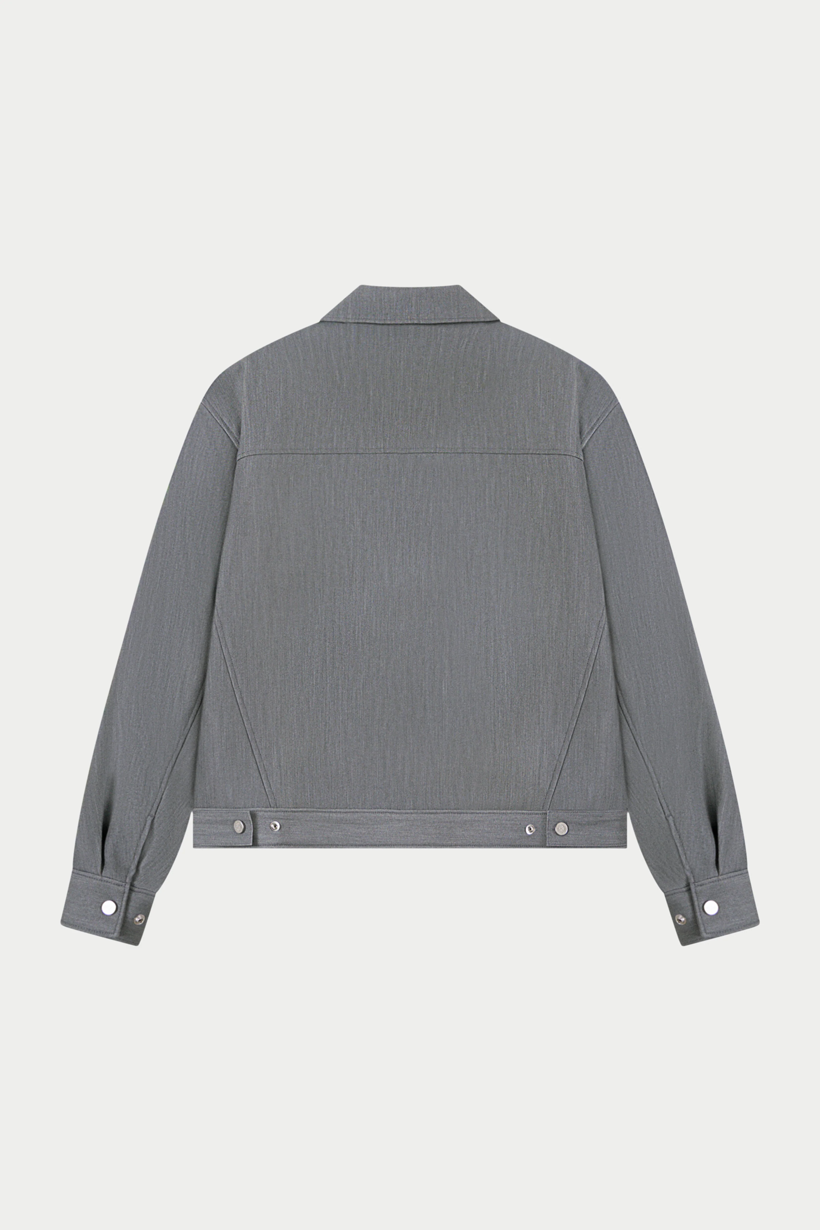 PATCH POCKET TAILORED JACKET - GREY - Image 7