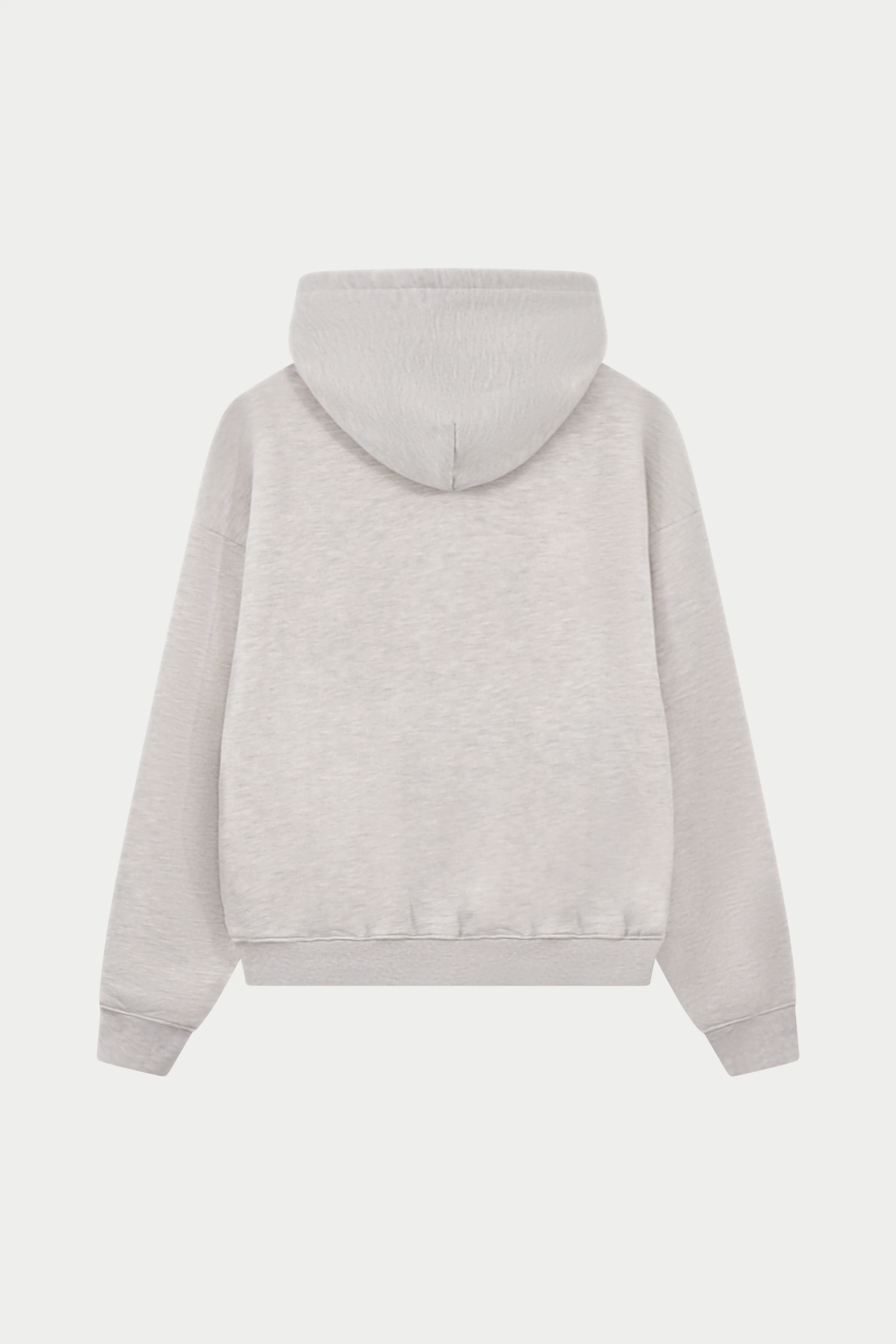 HEAVYWEIGHT MONOGRAM APPLIQUE EMBLEM HOODIE - GREY MARL - Image 7