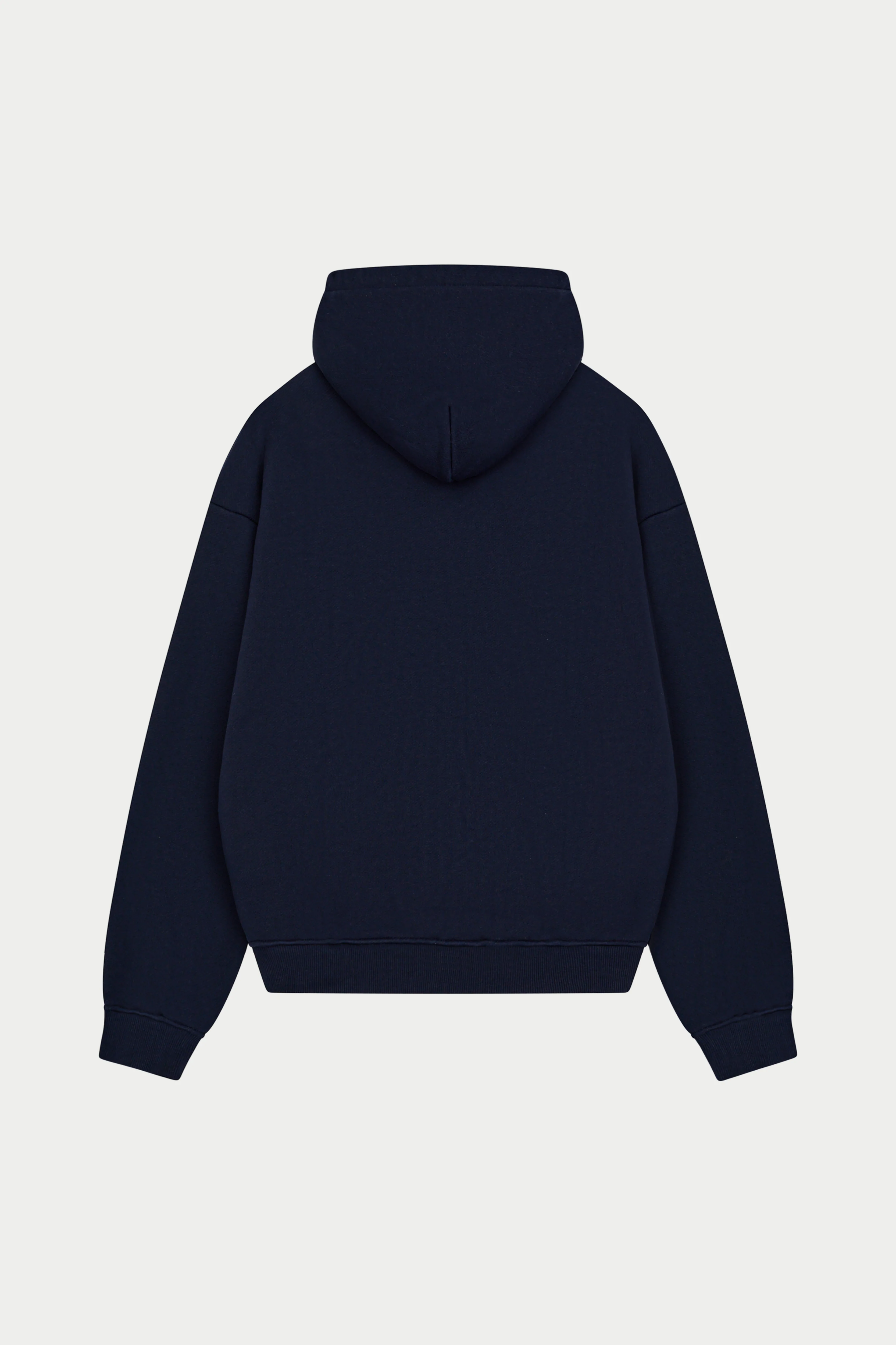 HEAVYWEIGHT MONOGRAM APPLIQUE EMBLEM ZIP THROUGH - NAVY - Image 6