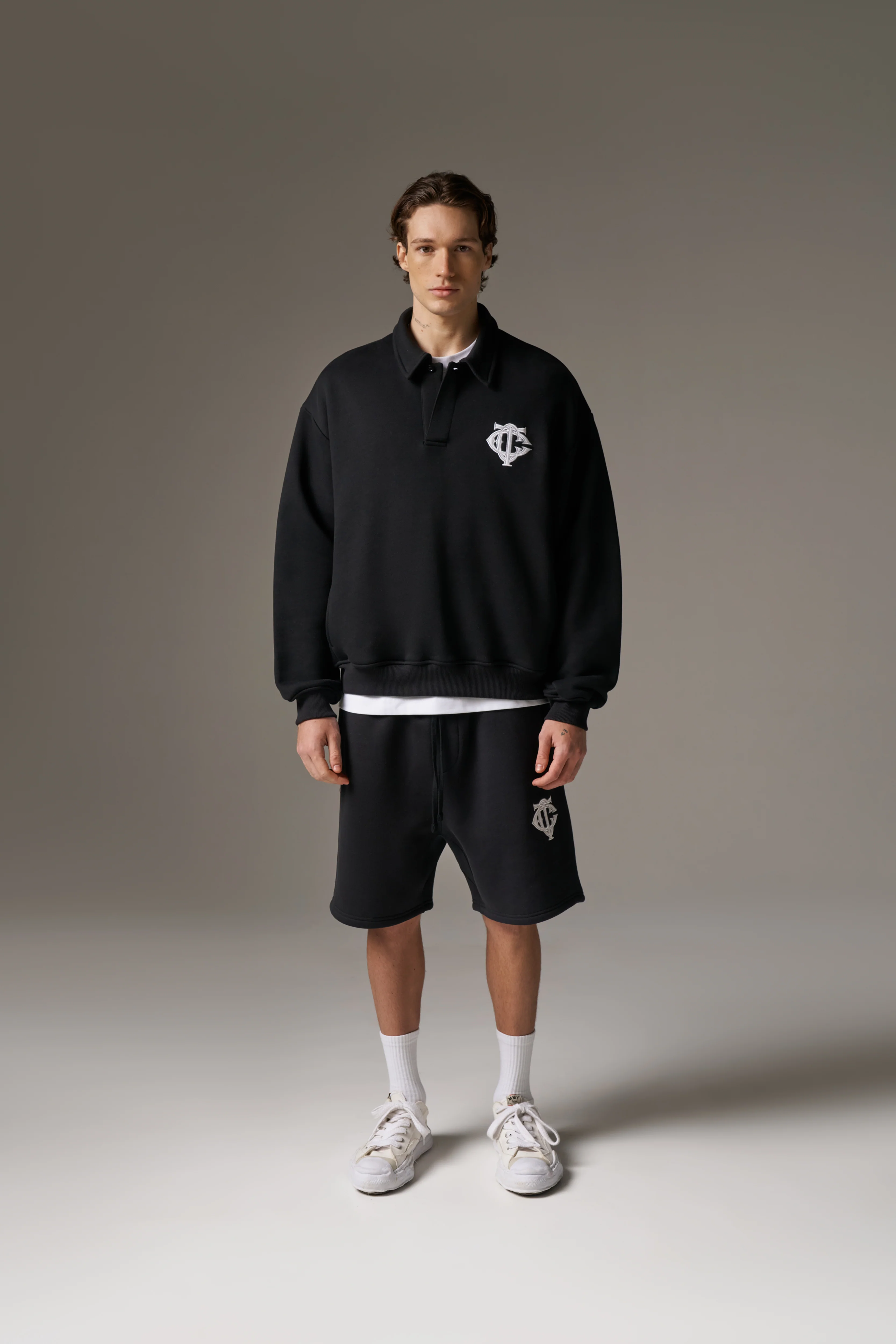 HEAVYWEIGHT MONOGRAM POLO - BLACK - Image 3
