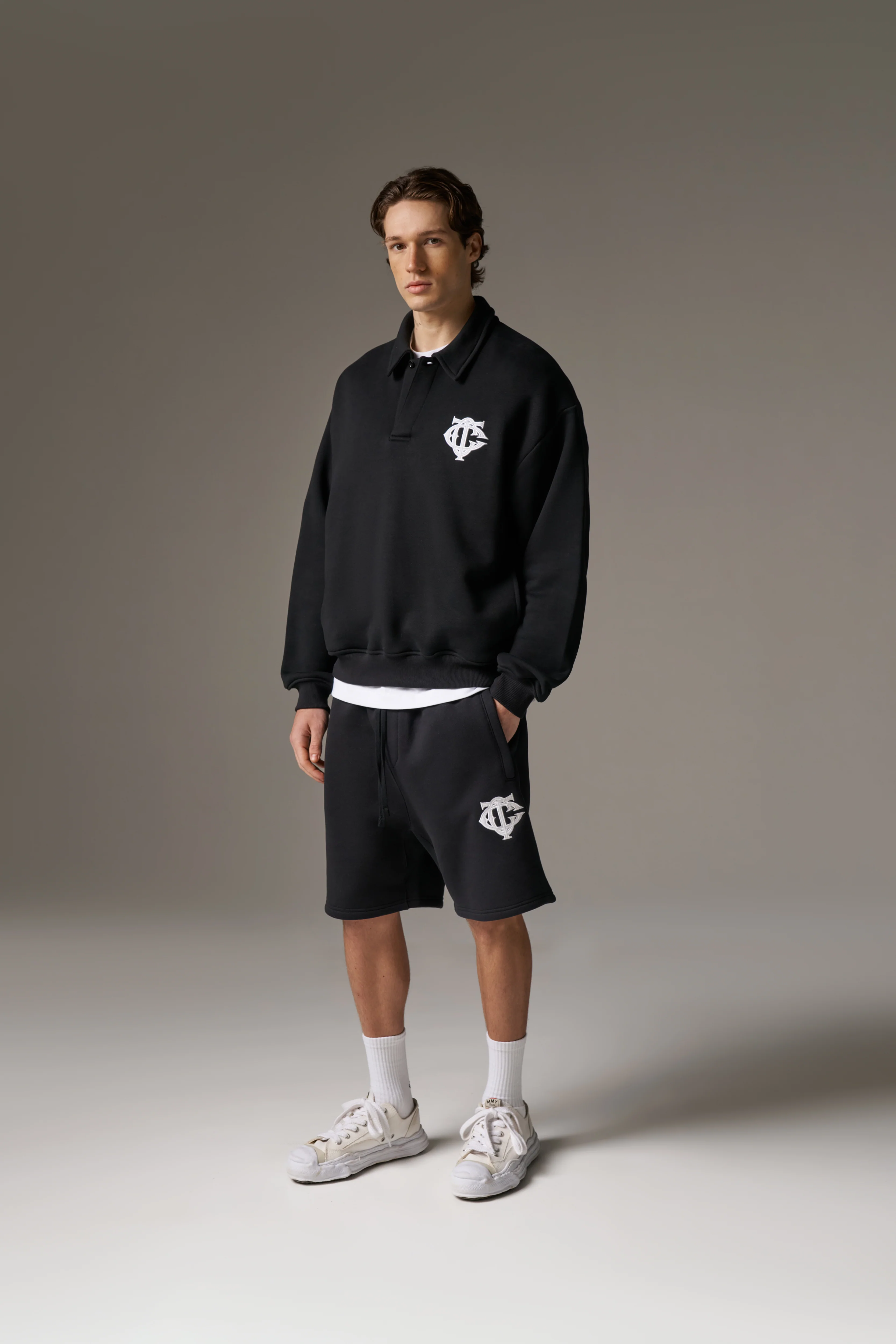 HEAVYWEIGHT MONOGRAM POLO - BLACK - Image 8