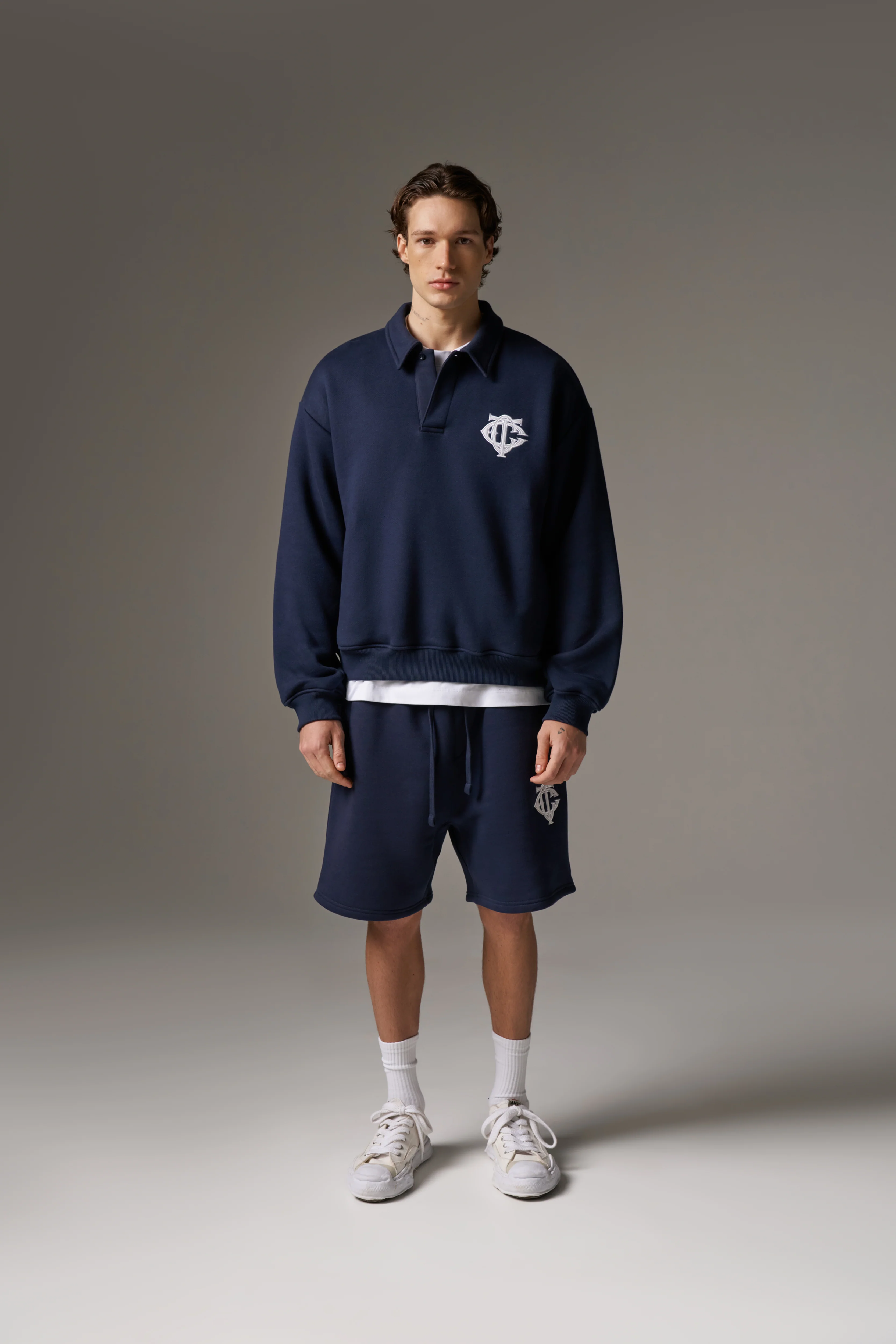 HEAVYWEIGHT MONOGRAM POLO - NAVY - Image 3