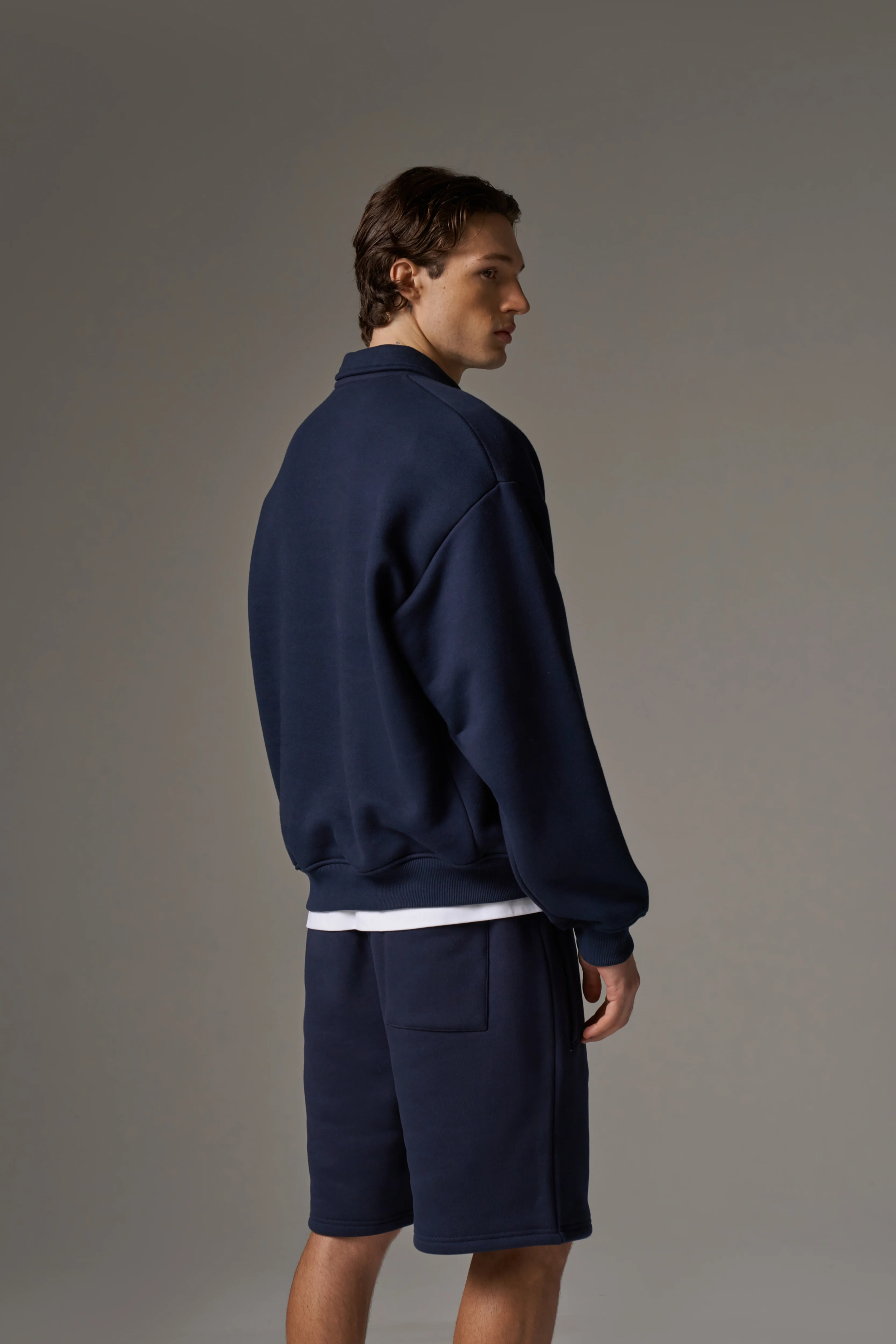 HEAVYWEIGHT MONOGRAM POLO - NAVY - Image 6