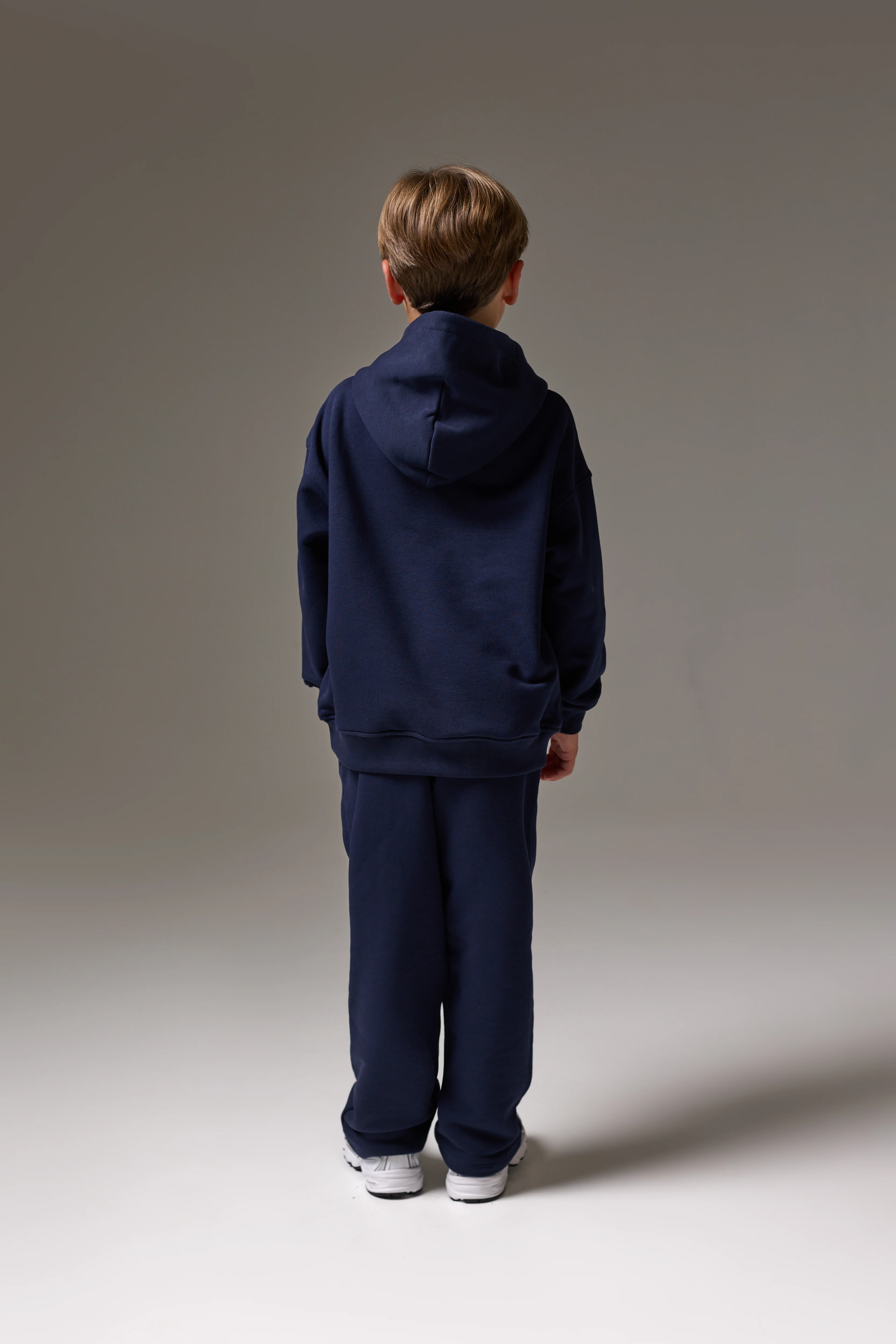 JUNIOR EMBLEM APPLIQUE HOODIE - NAVY - Image 4