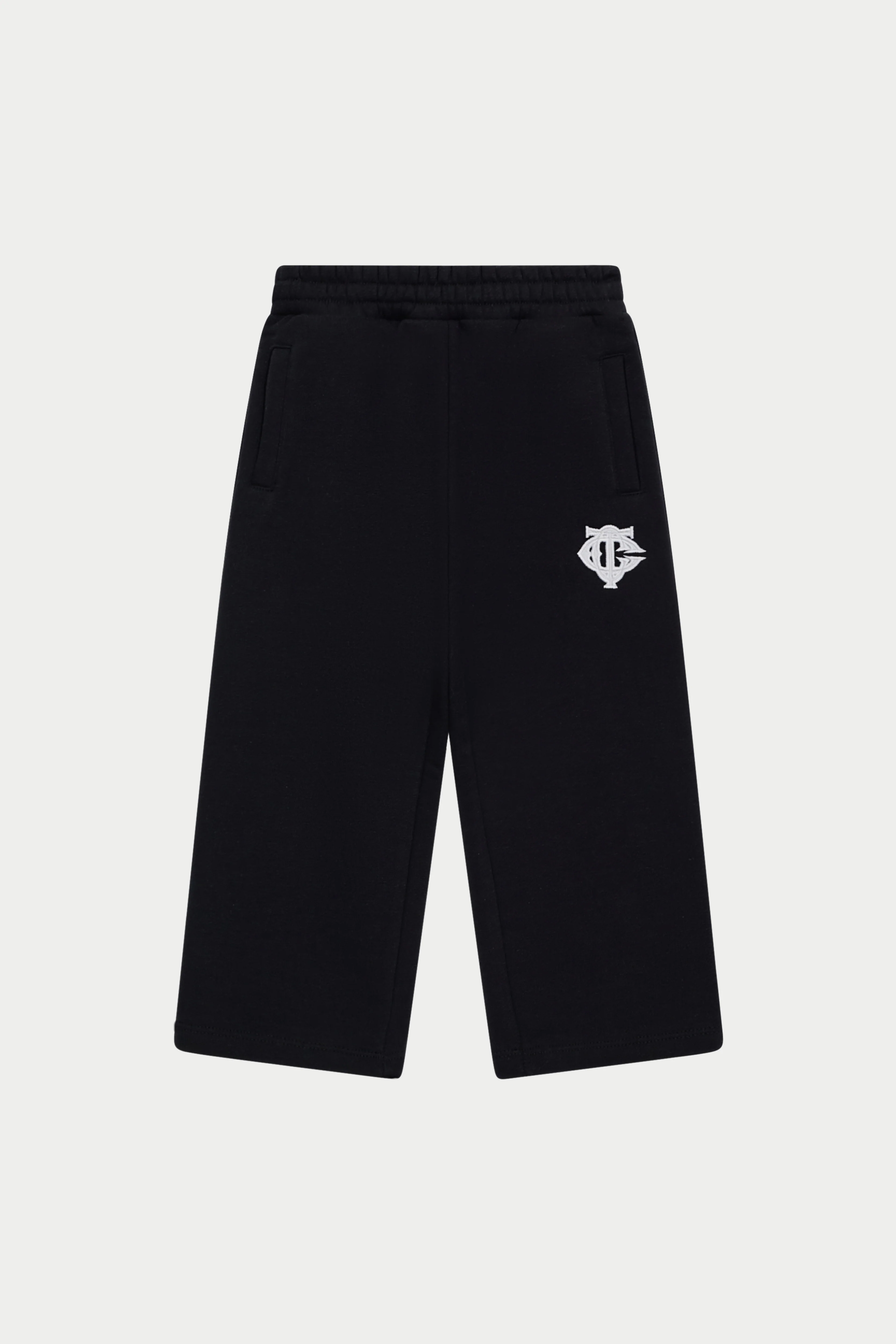 JUNIOR EMBLEM APPLIQUE JOGGERS - BLACK - Image 2