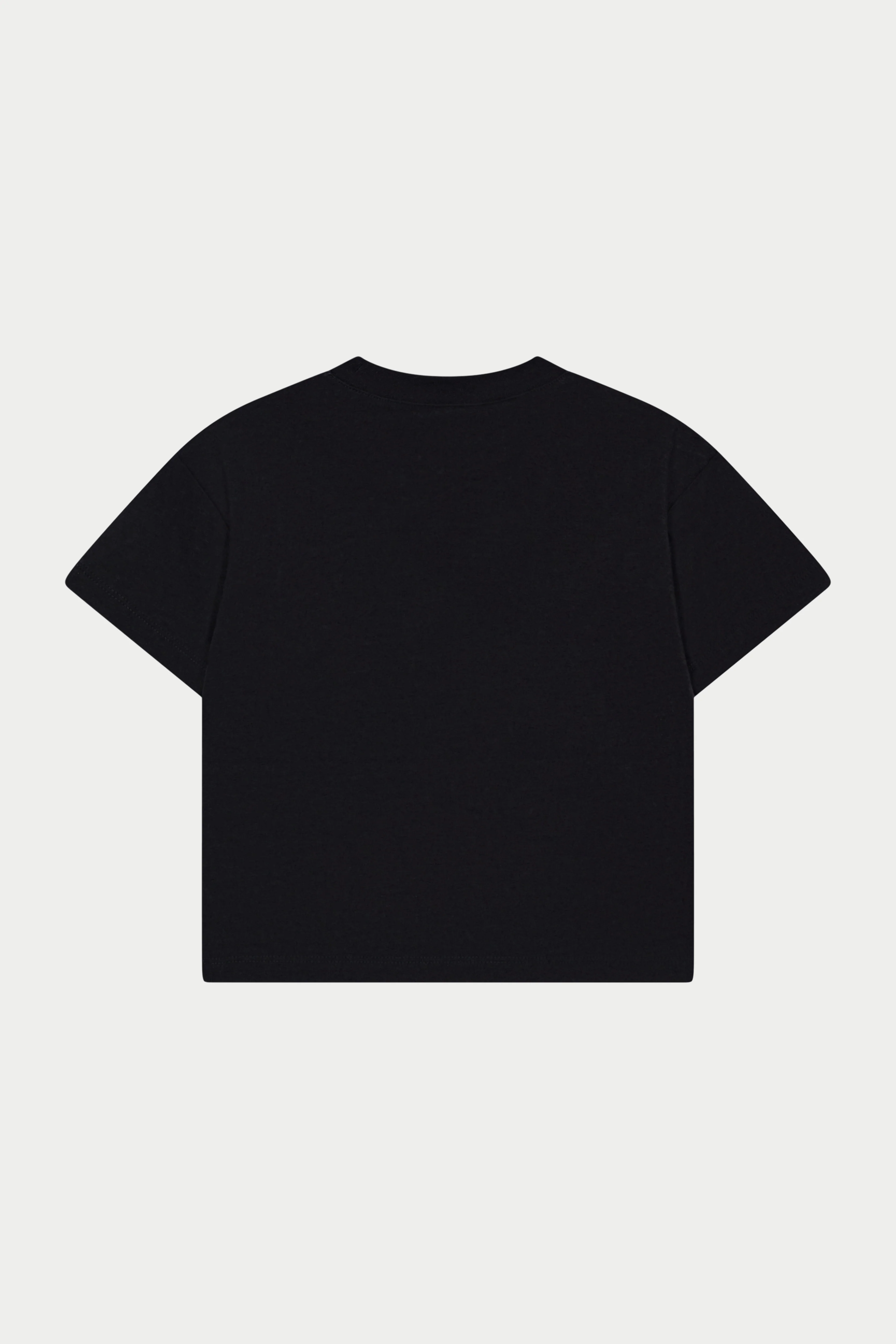 JUNIOR MONOGRAM EMBLEM APPLIQUE T-SHIRT - BLACK - Image 6