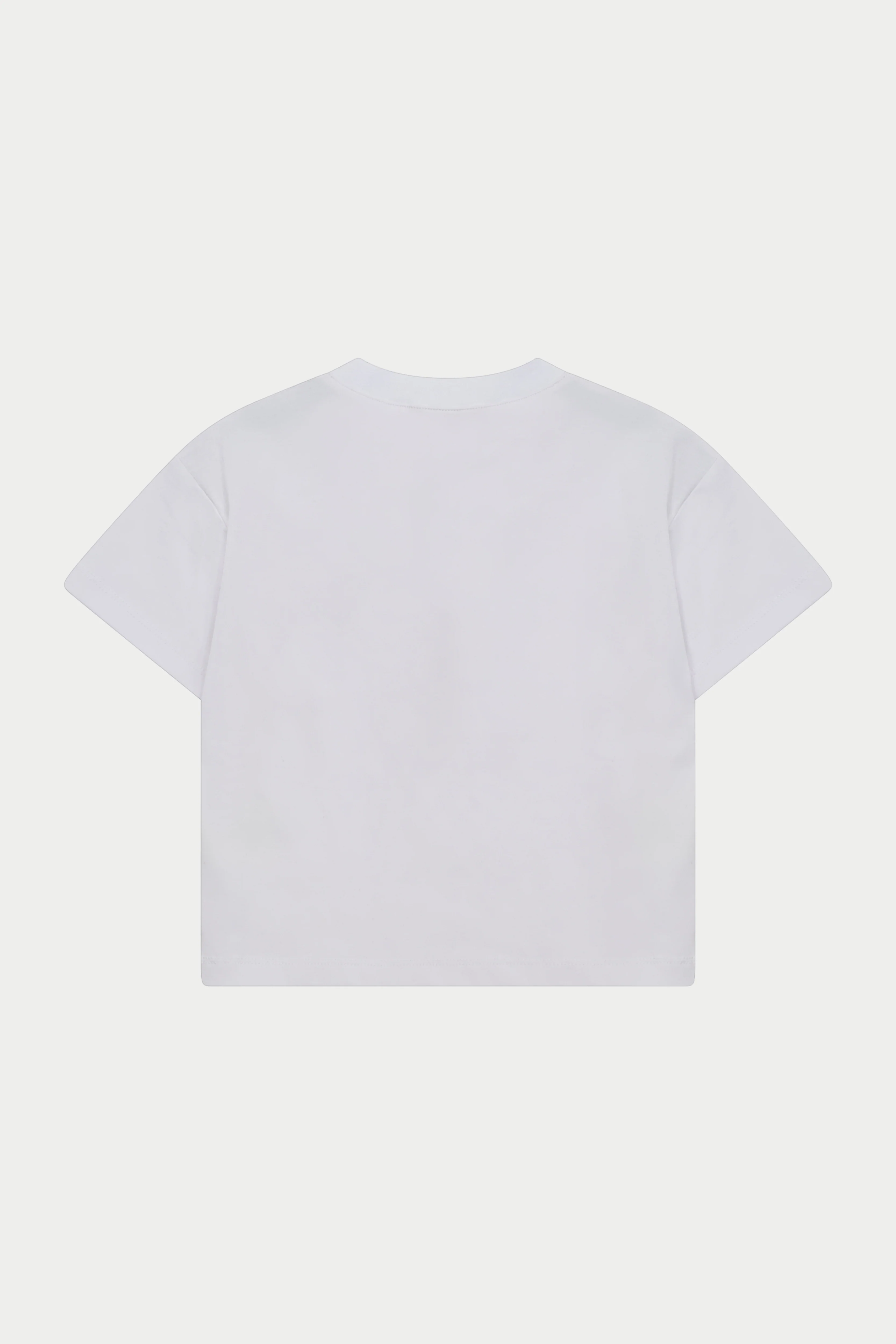 JUNIOR MONOGRAM EMBLEM APPLIQUE T-SHIRT - WHITE - Image 5