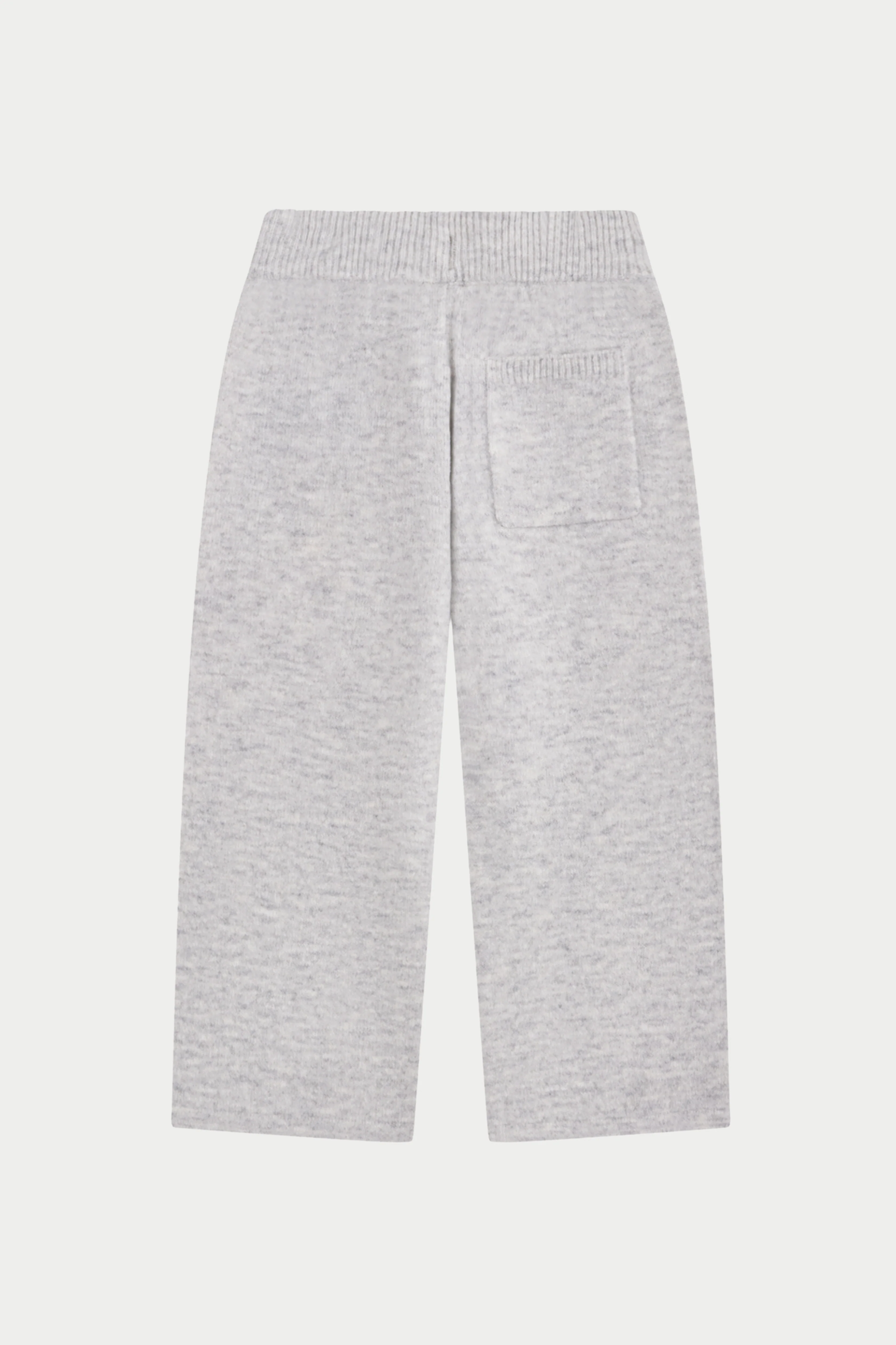 KIDS MONOGRAM EMBLEM FLUFFY KNIT JOGGERS - GREY MARL - Image 6