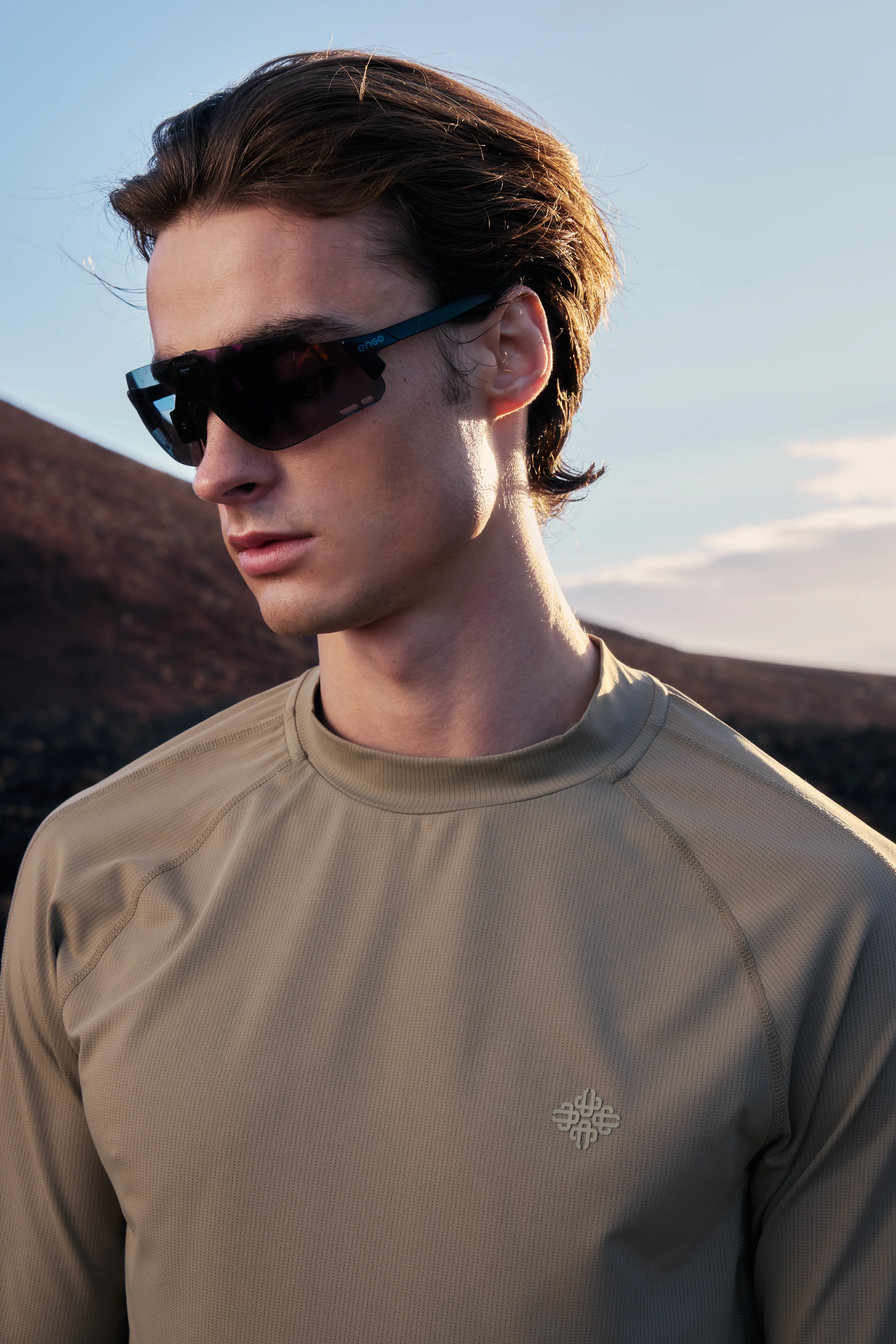 LONG SLEEVE TRAINING TOP - KHAKI - Image 3