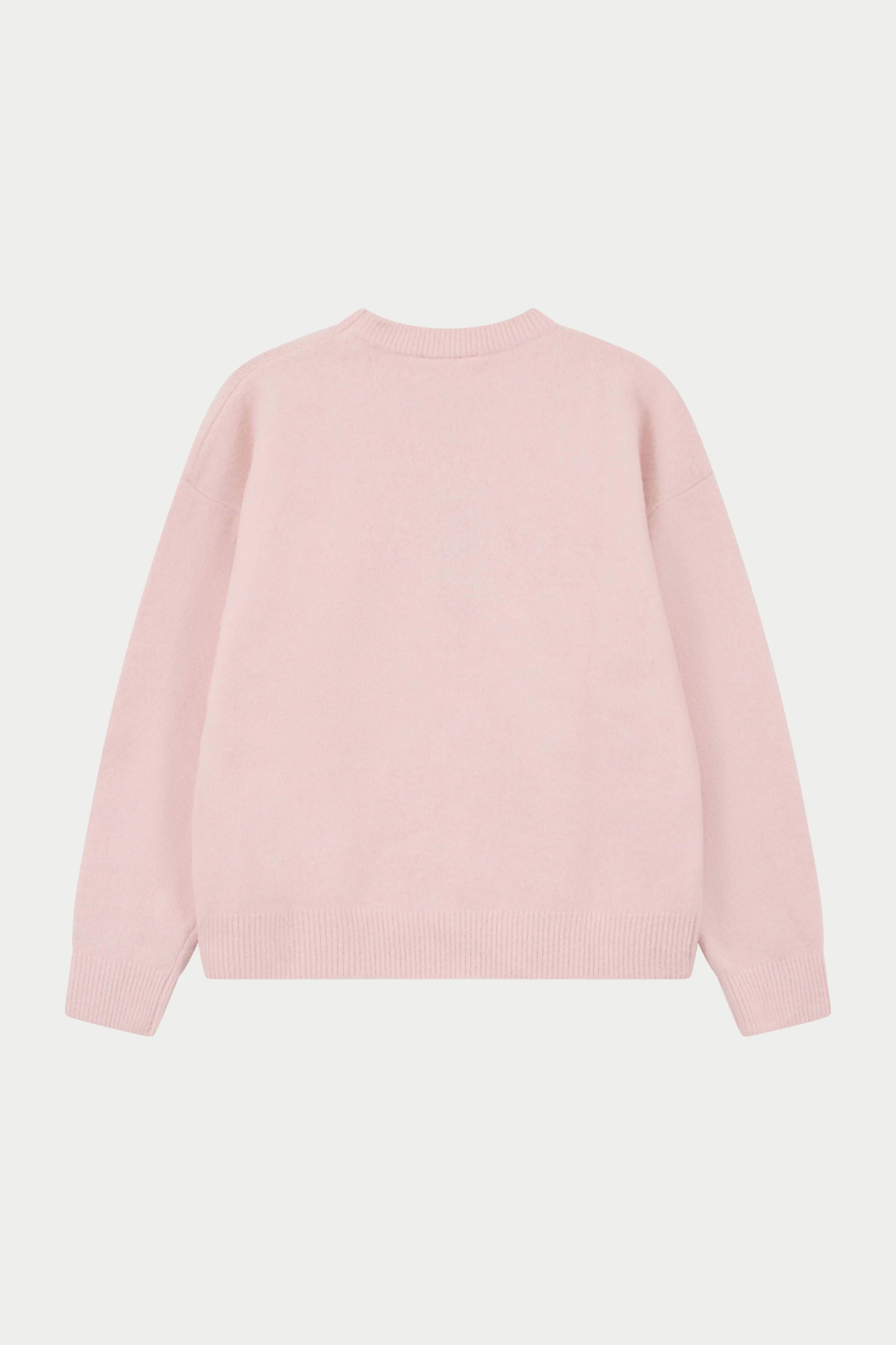 MONOGRAM FLUFFY KNIT CREW - PINK - Image 10