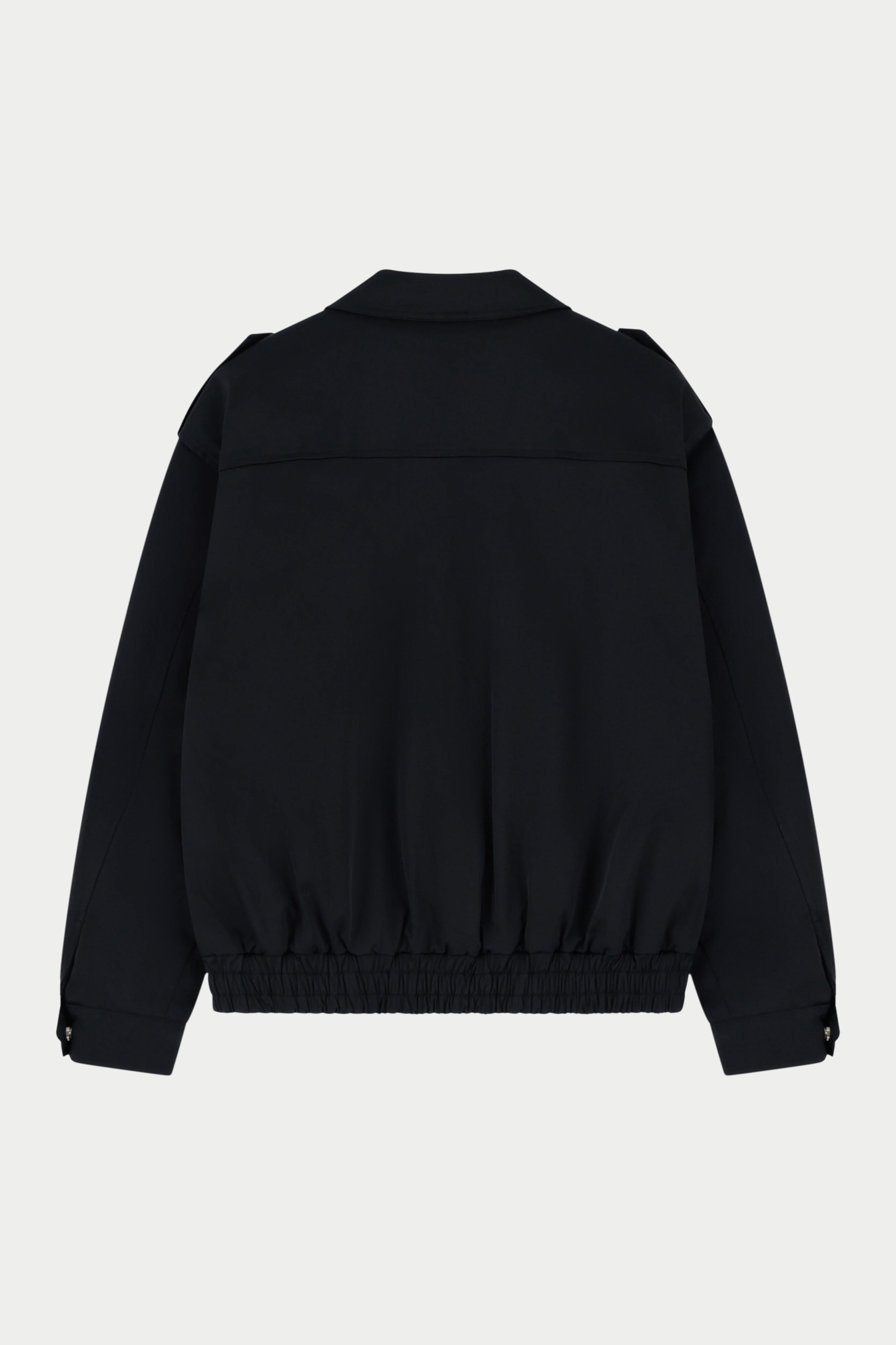 PADDED SMART FLIGHT BOMBER JACKET - BLACK - Image 6
